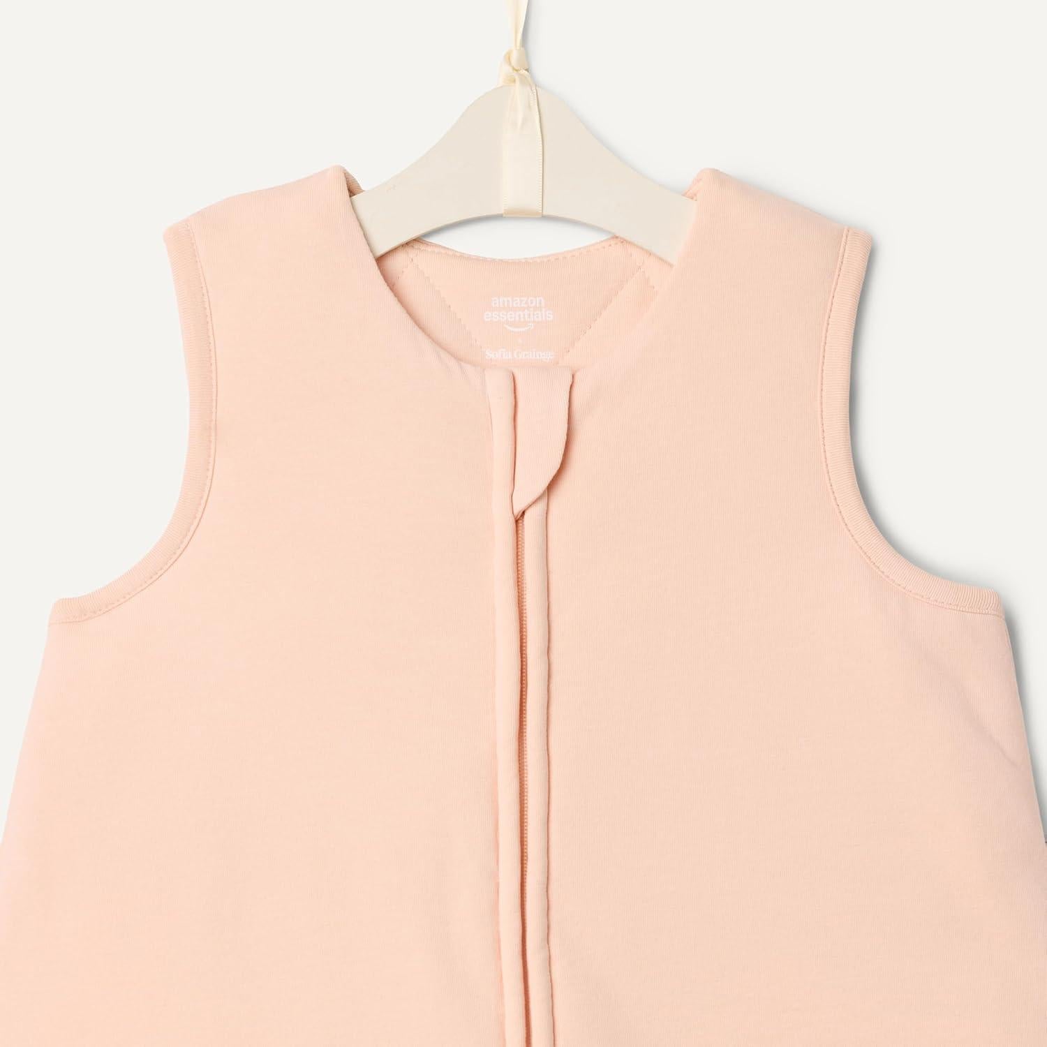 Saco de Sueño Unisex Amazon Essentials 2.5 TOG Algodón Rosa 0-6M