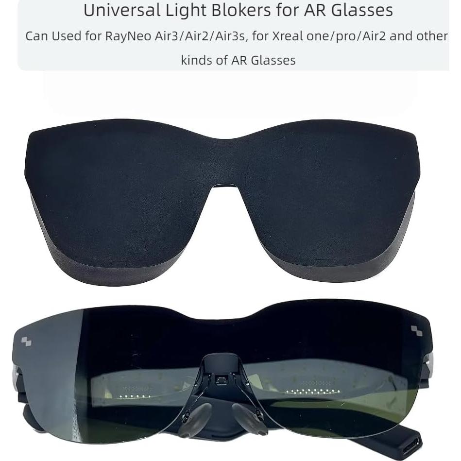 Bloqueadores de Luz Completa Silicona para Gafas AR RayNeo