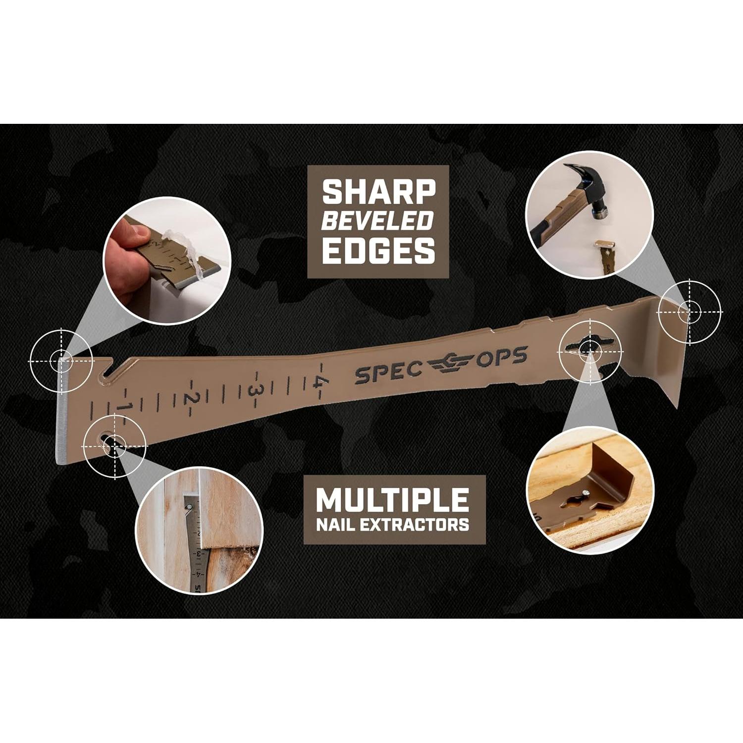 Barra de Recorte Spec Ops Tools 27,1 cm con Extractor de Clavos