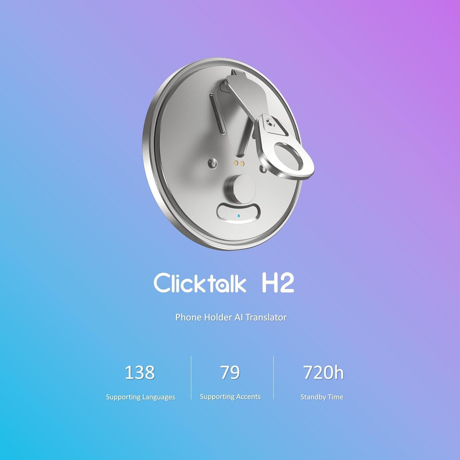 Traductor de IA Clicktalk 138 Idiomas y 79 Acentos