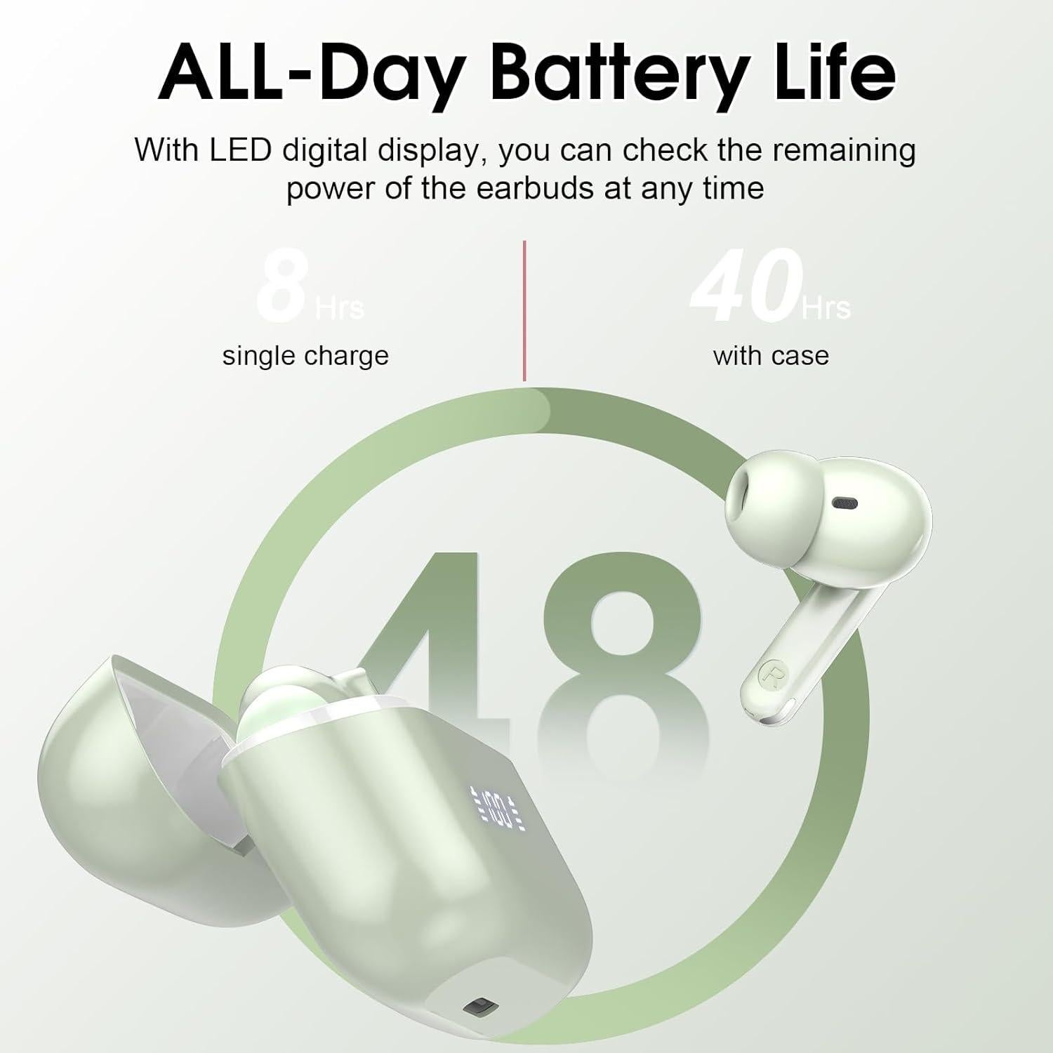 Auriculares Traductores SKIUDCT BK01 Bluetooth 5.3 48H Verde