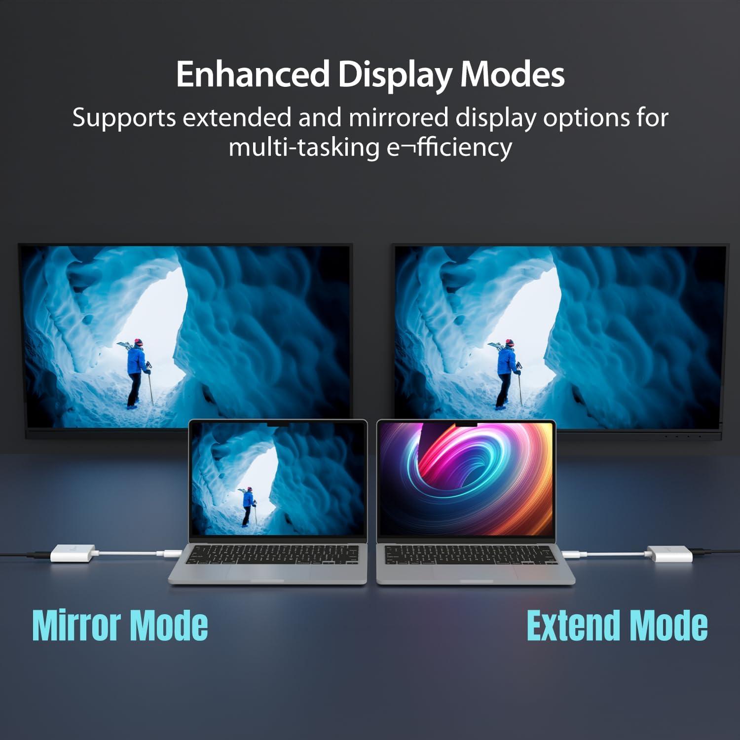 Adaptador USB-C j5create JCA164 4K 240Hz Carga 100W