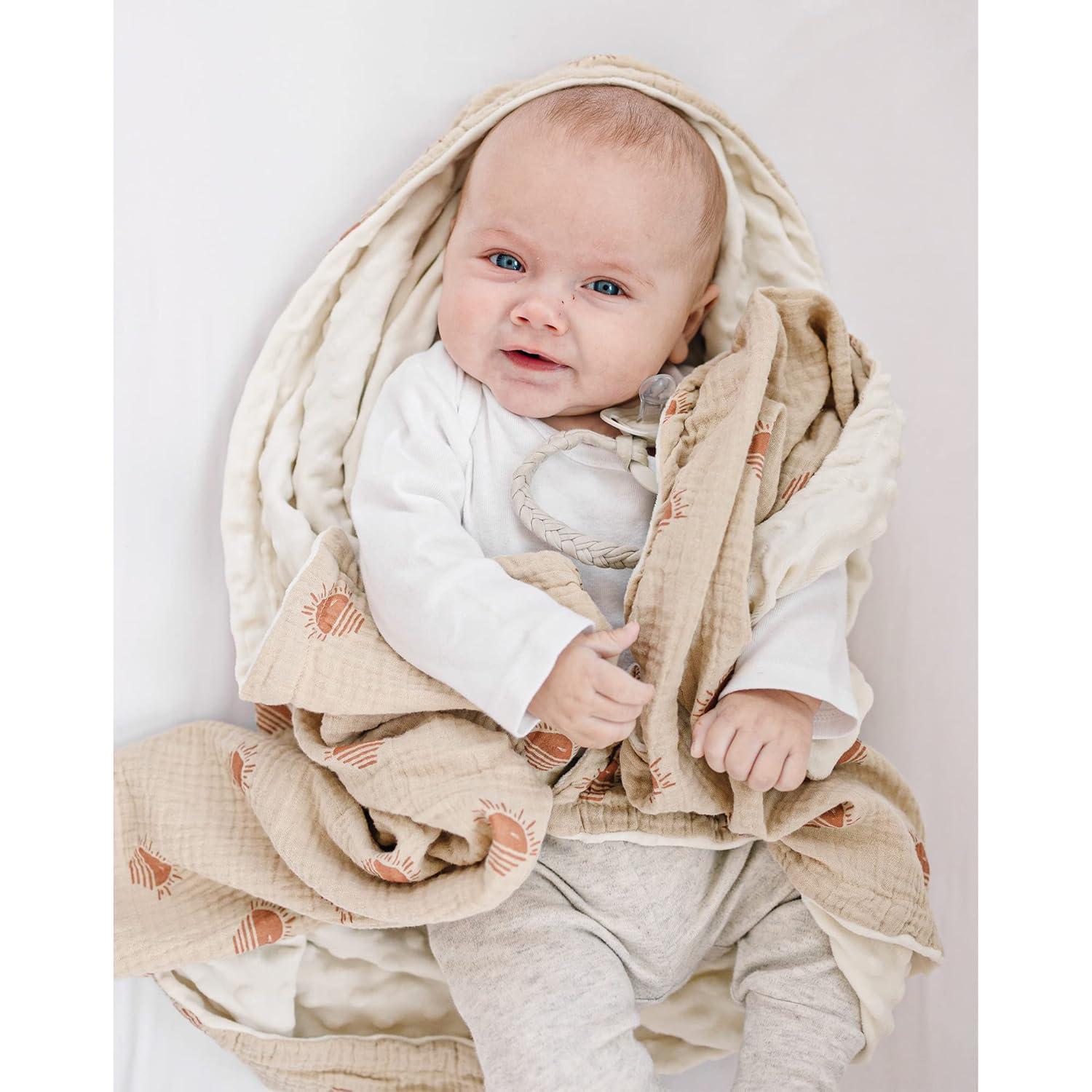 Manta para Bebés Konssy 76x102 cm Algodón Muselina Suave