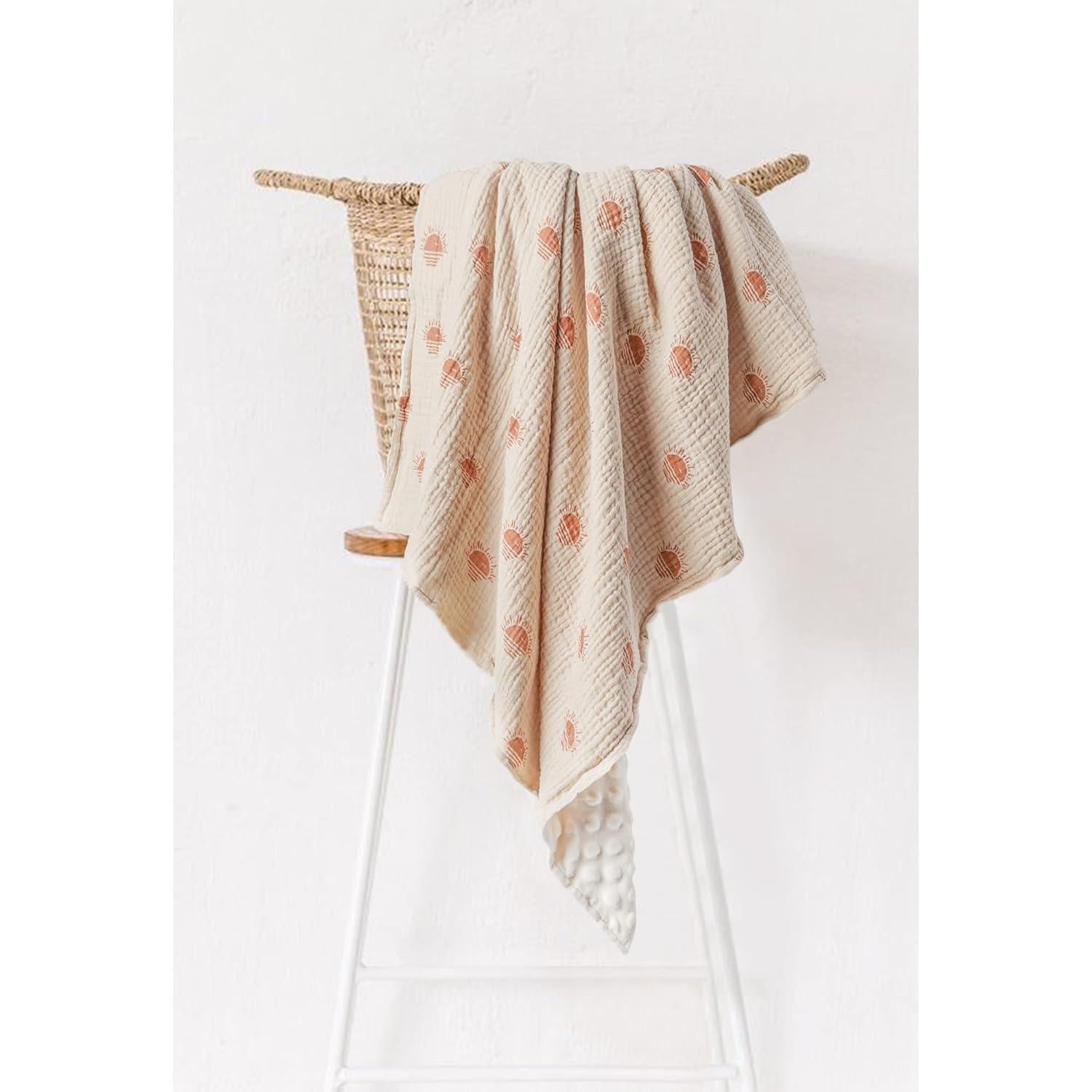 Manta para Bebés Konssy 76x102 cm Algodón Muselina Suave