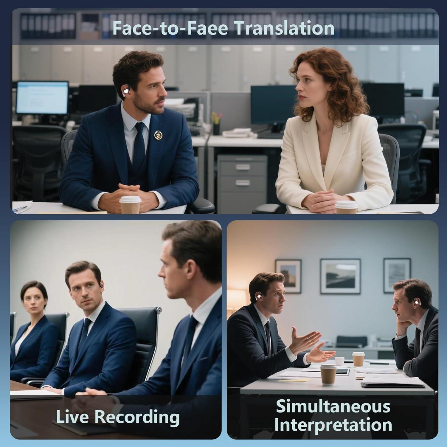 Auriculares Traductores NUPLEA Q39 Bluetooth 144 Idiomas