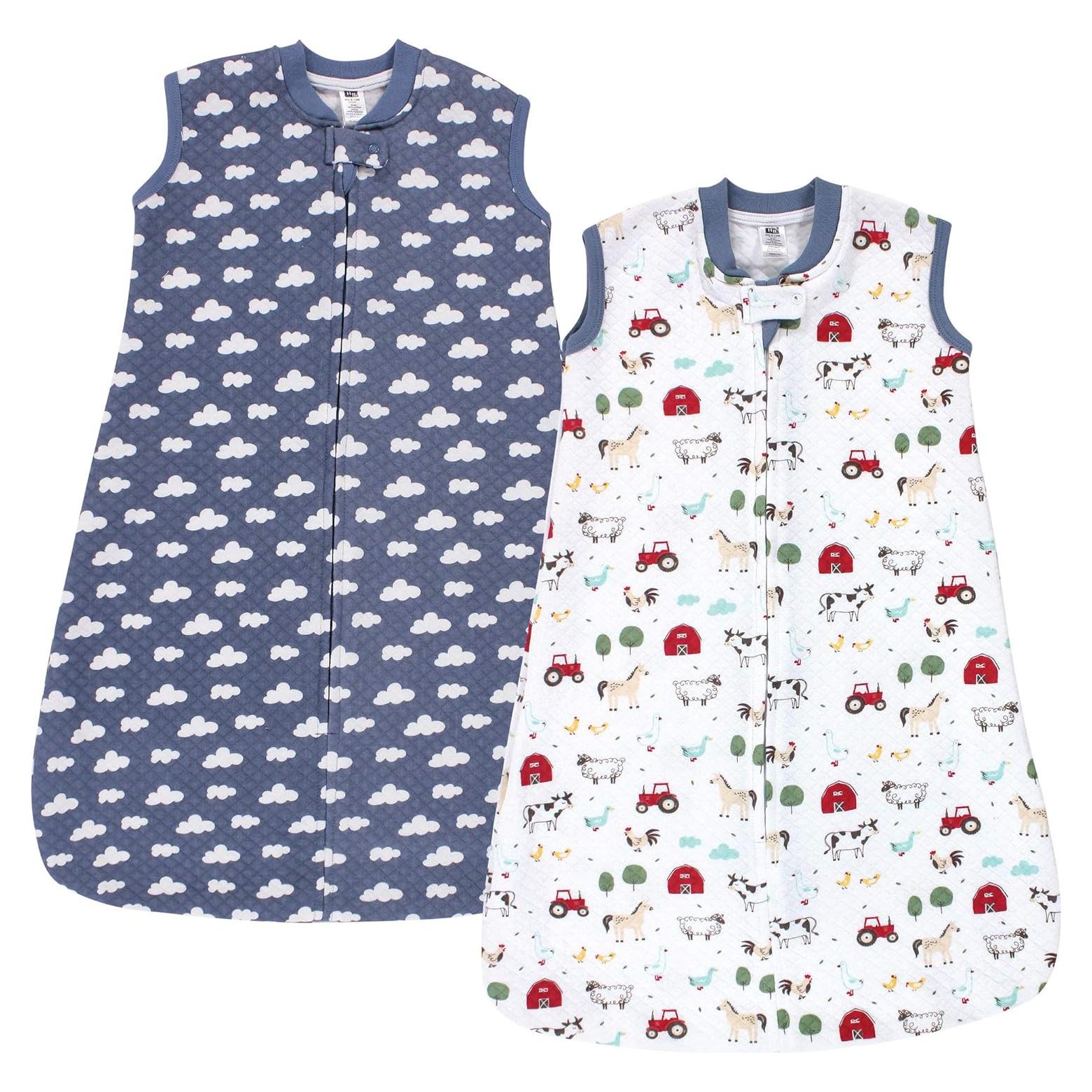 Saco de Dormir Sin Mangas Hudson Baby 0-6 Meses Animales de Granja