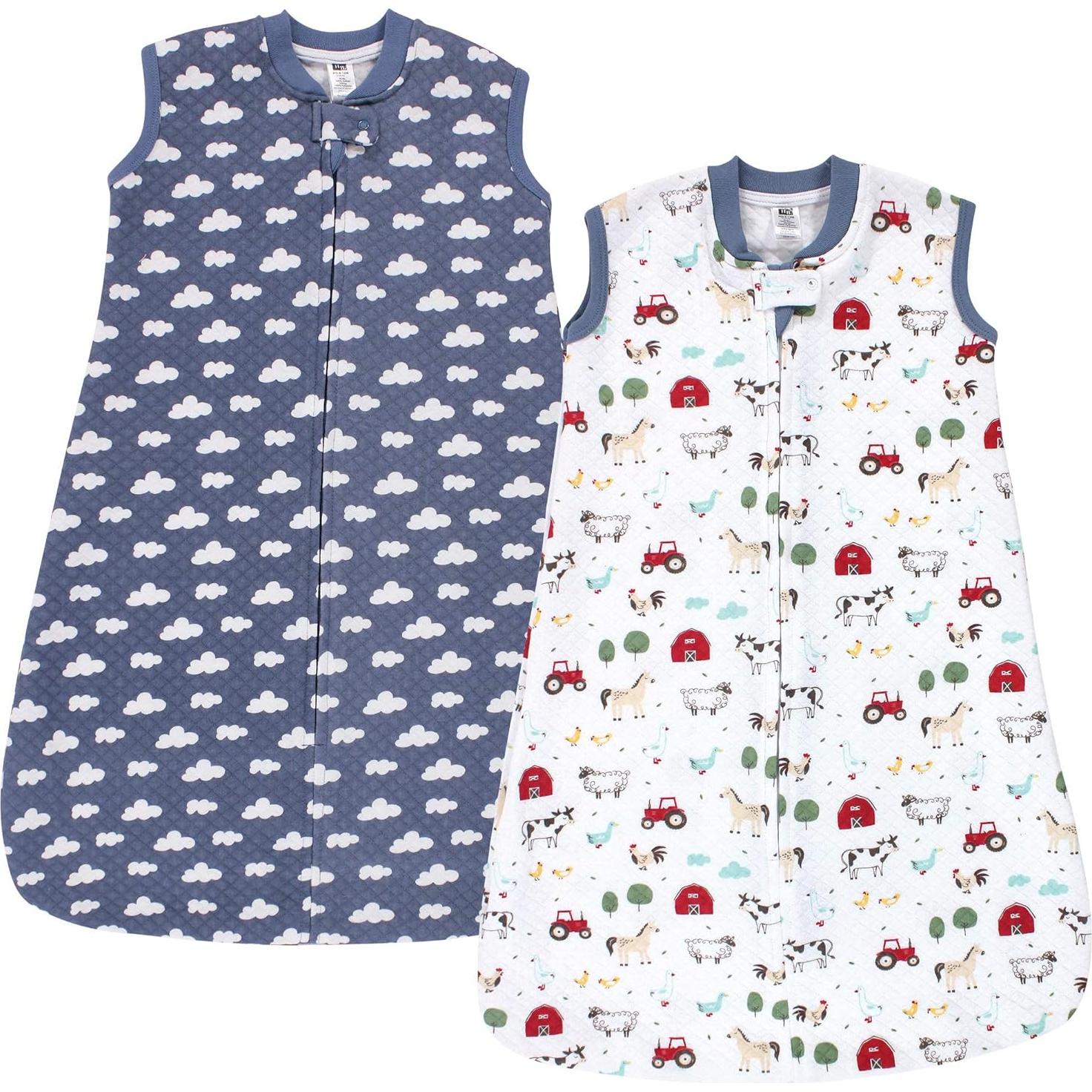 Saco de Dormir Sin Mangas Hudson Baby 0-6 Meses Animales de Granja