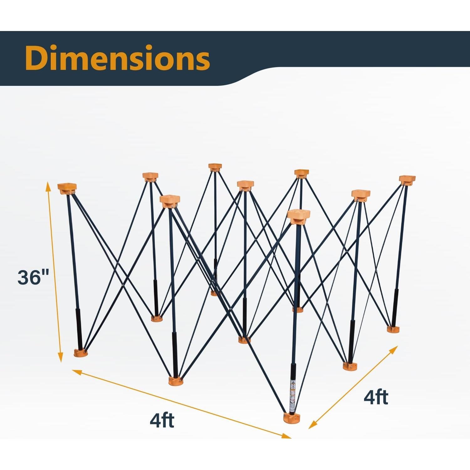 Banco de Trabajo Portátil POWERTEC Arachni Flex 4x4ft