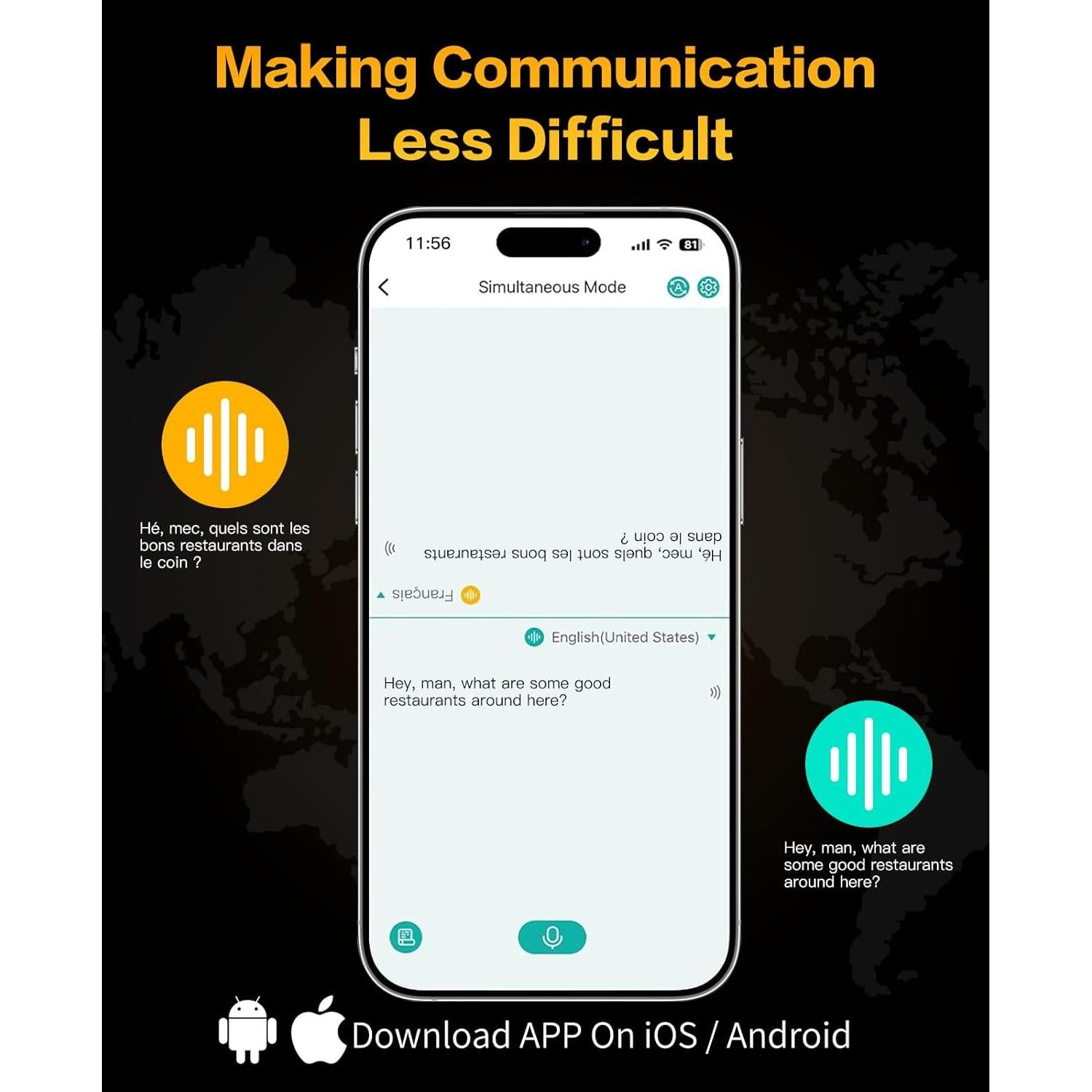 Auriculares de Traducción iDiskk Translator 01 180 Idiomas