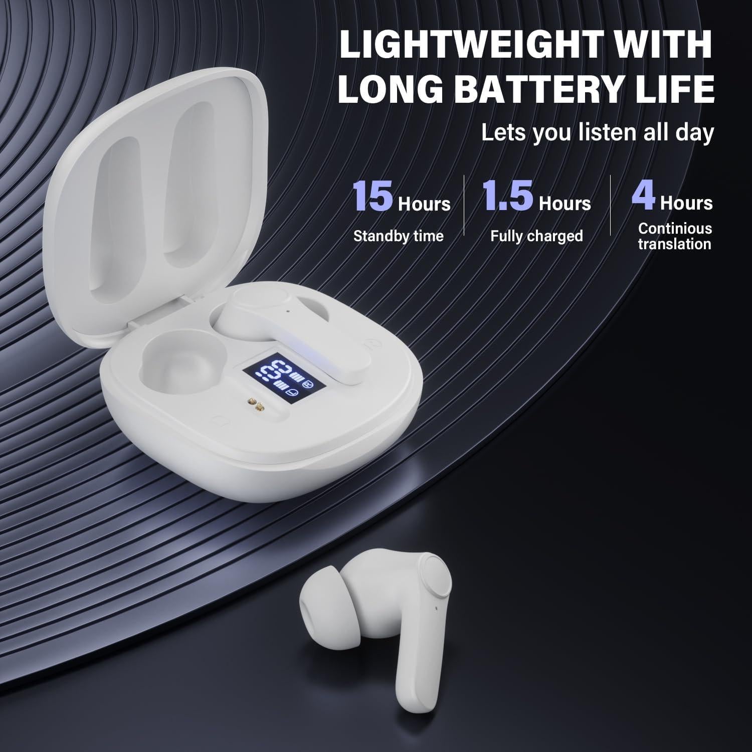 Auriculares Traductores QSNOW con Traducción Instantánea 74 Idiomas