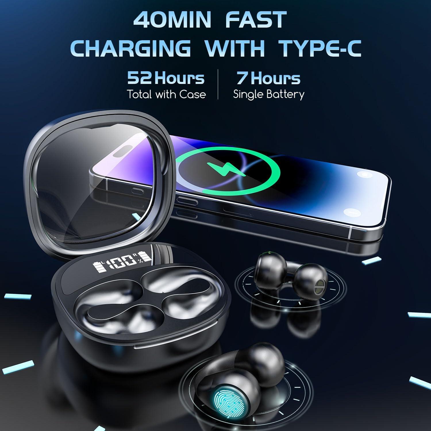 Auriculares de Traducción AI JR01 Negro - 144 Idiomas, 52h Batería