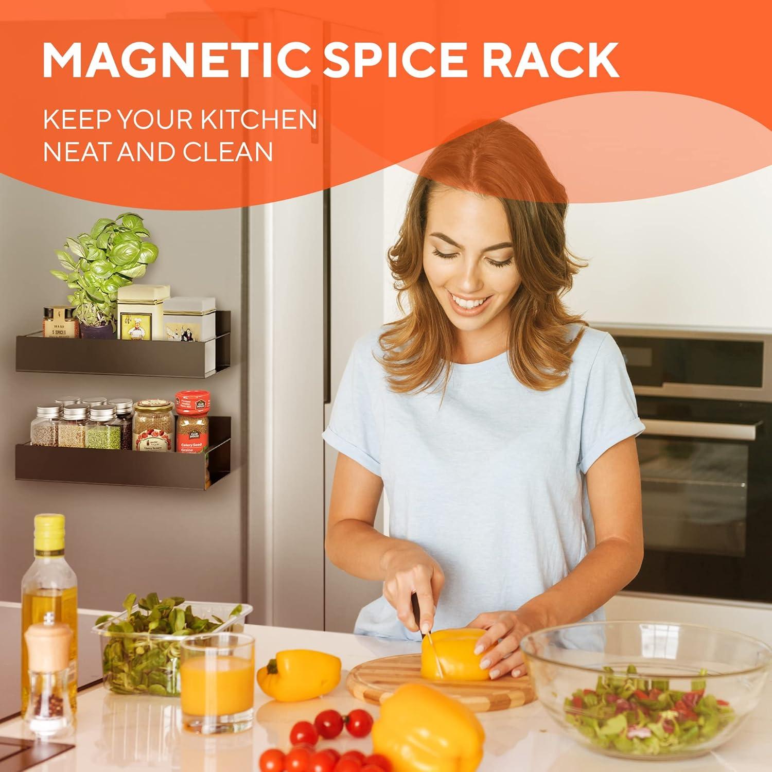 Estantes Magnéticos Hamilton Max - Organizador de Cocina 2 Piezas