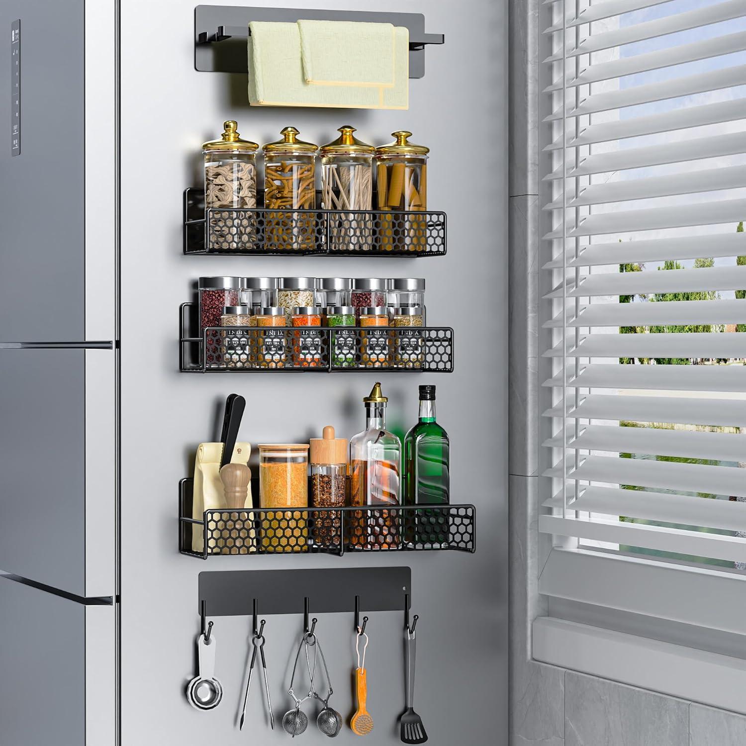 Estante Magnético Bwesdero 5 Piezas para Lavadora y Refrigerador