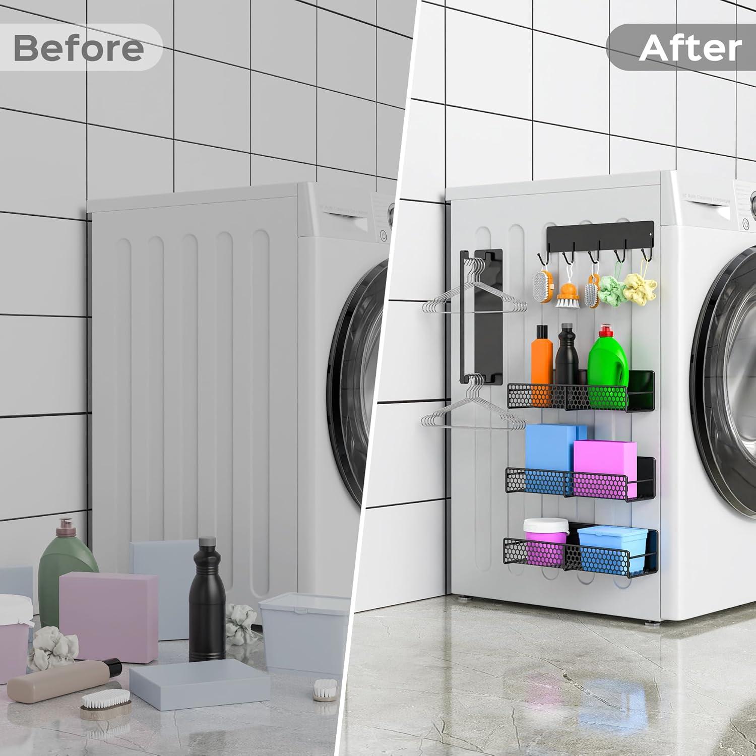 Estante Magnético Bwesdero 5 Piezas para Lavadora y Refrigerador