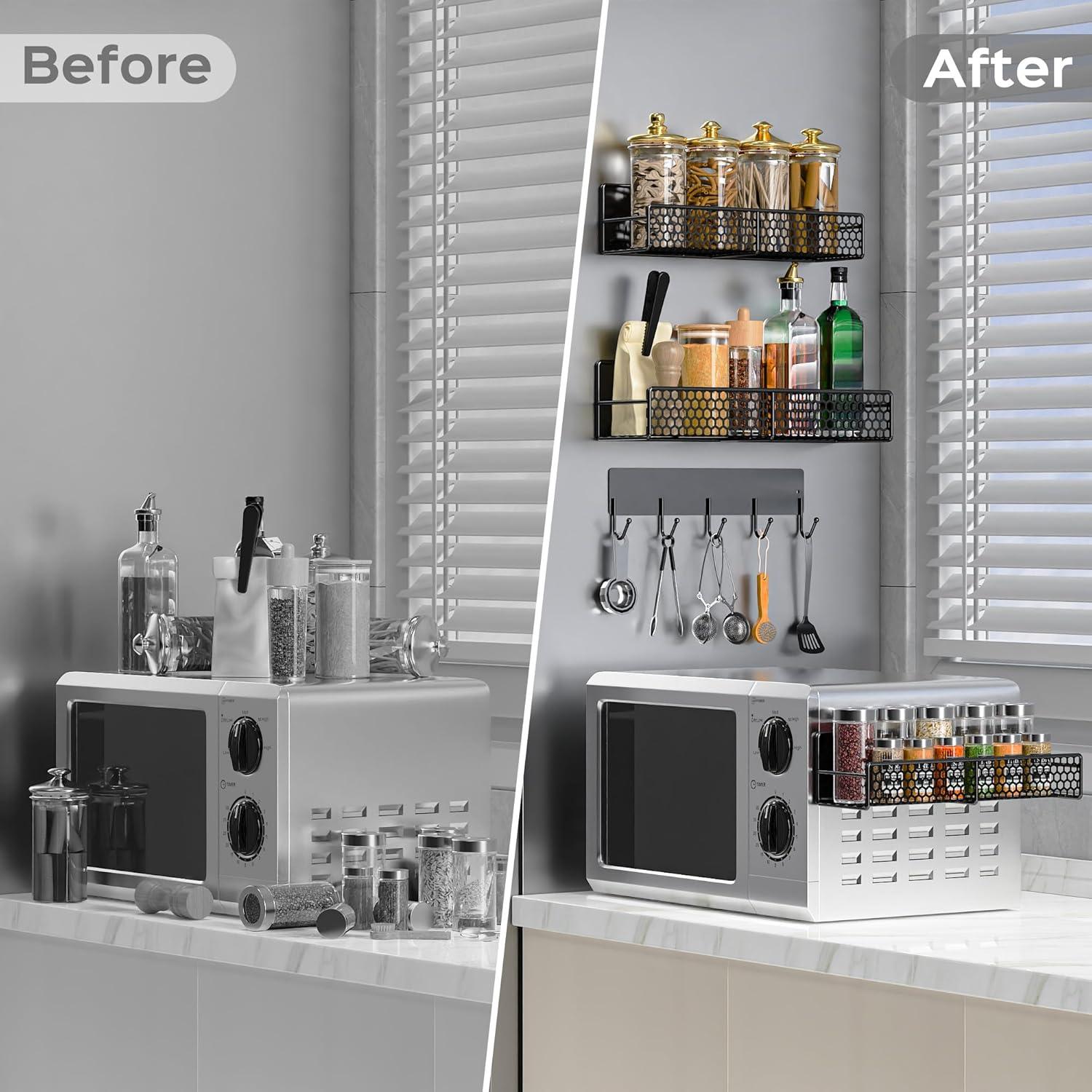 Estante Magnético Bwesdero 5 Piezas para Lavadora y Refrigerador