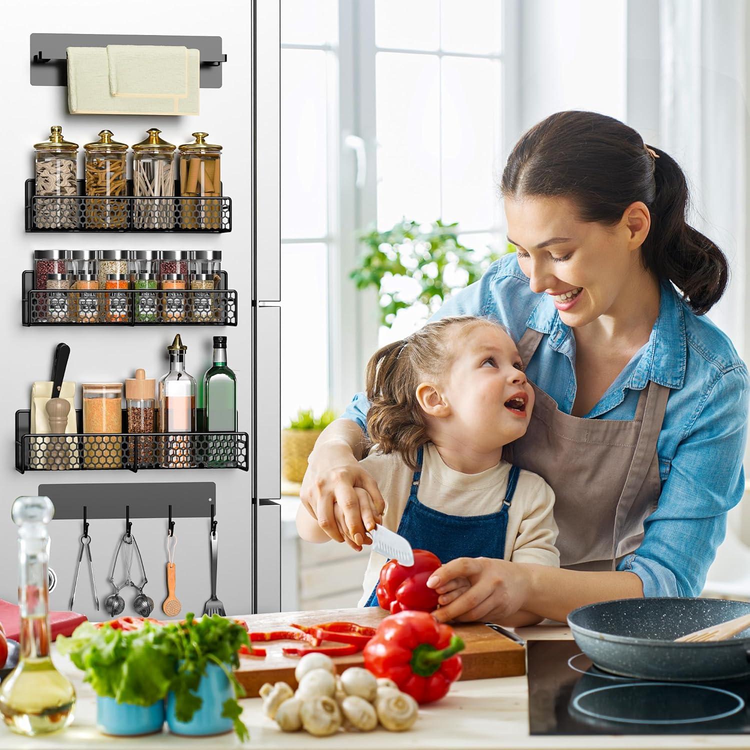 Estante Magnético Bwesdero 5 Piezas para Lavadora y Refrigerador