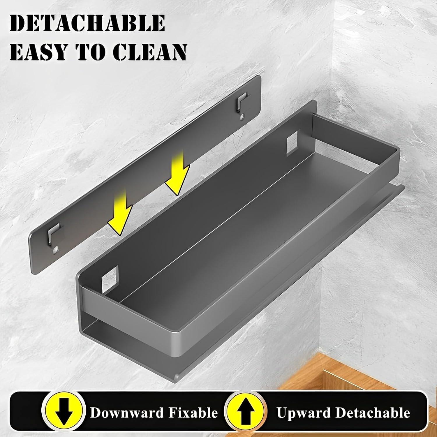 Estante Flotante de Acero Inoxidable YUSHIYAN 40cm Desmontable