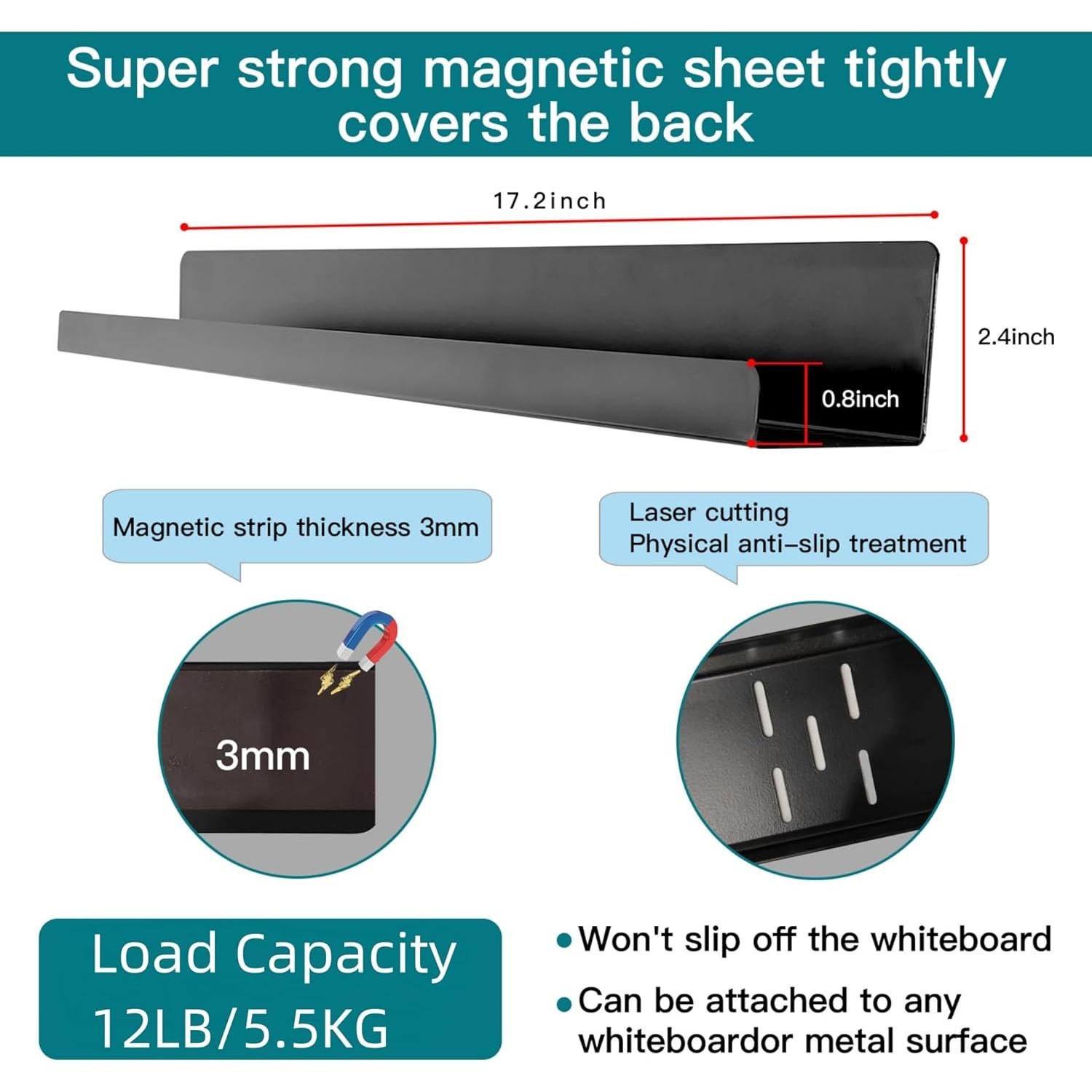Estantes Magnéticos Flotantes XINGBAO 43 cm - Paquete de 2