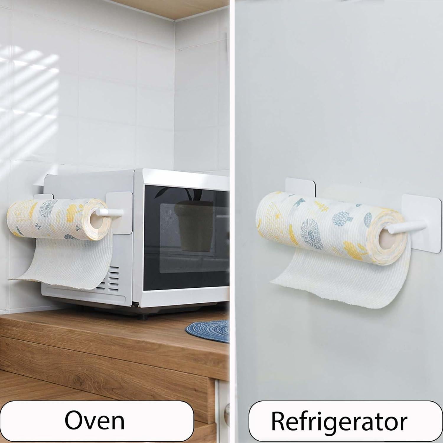 Soporte Magnético para Toallas de Papel GBESTWOOW Blanco 5.08x7.62 cm