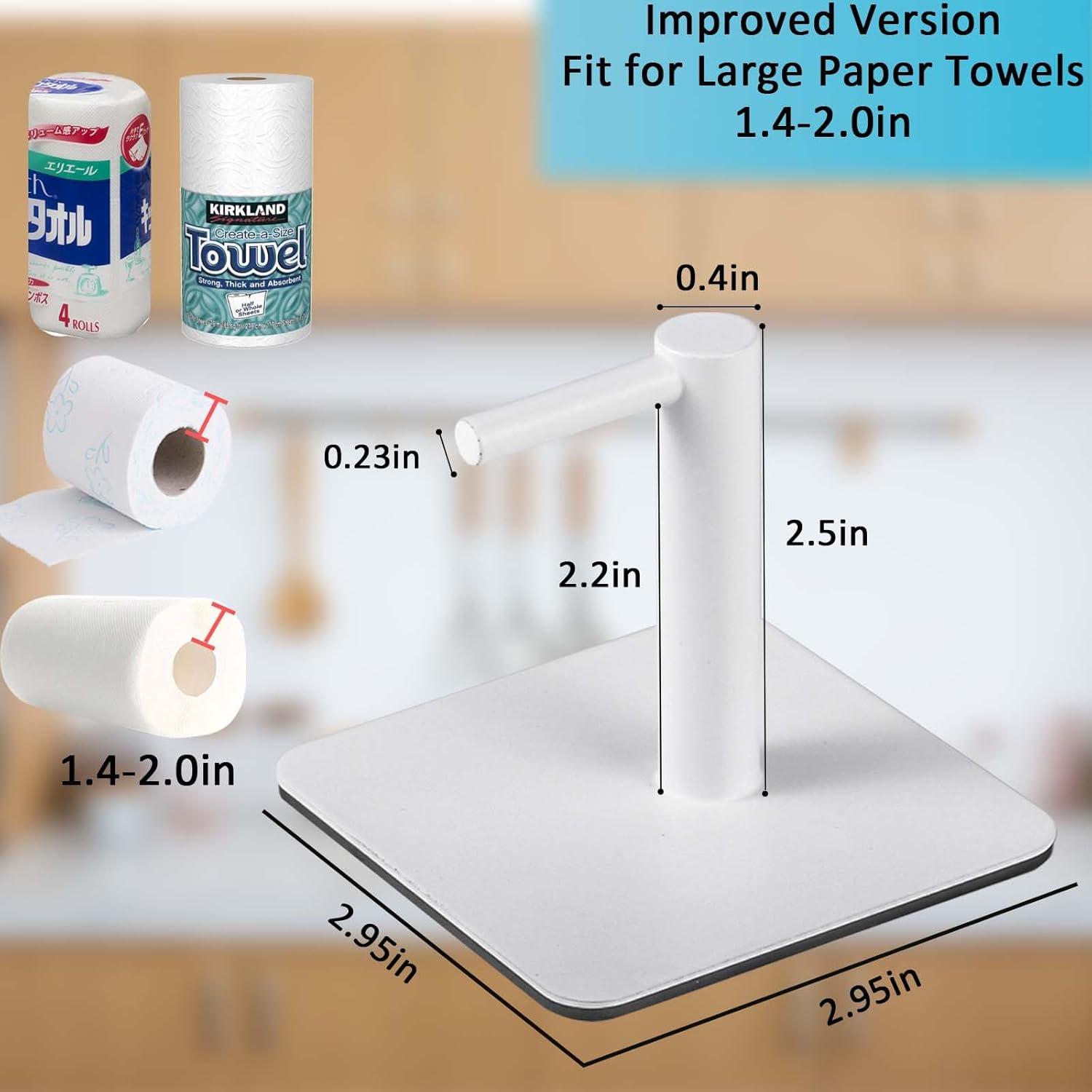 Soporte Magnético para Toallas de Papel GBESTWOOW Blanco 5.08x7.62 cm