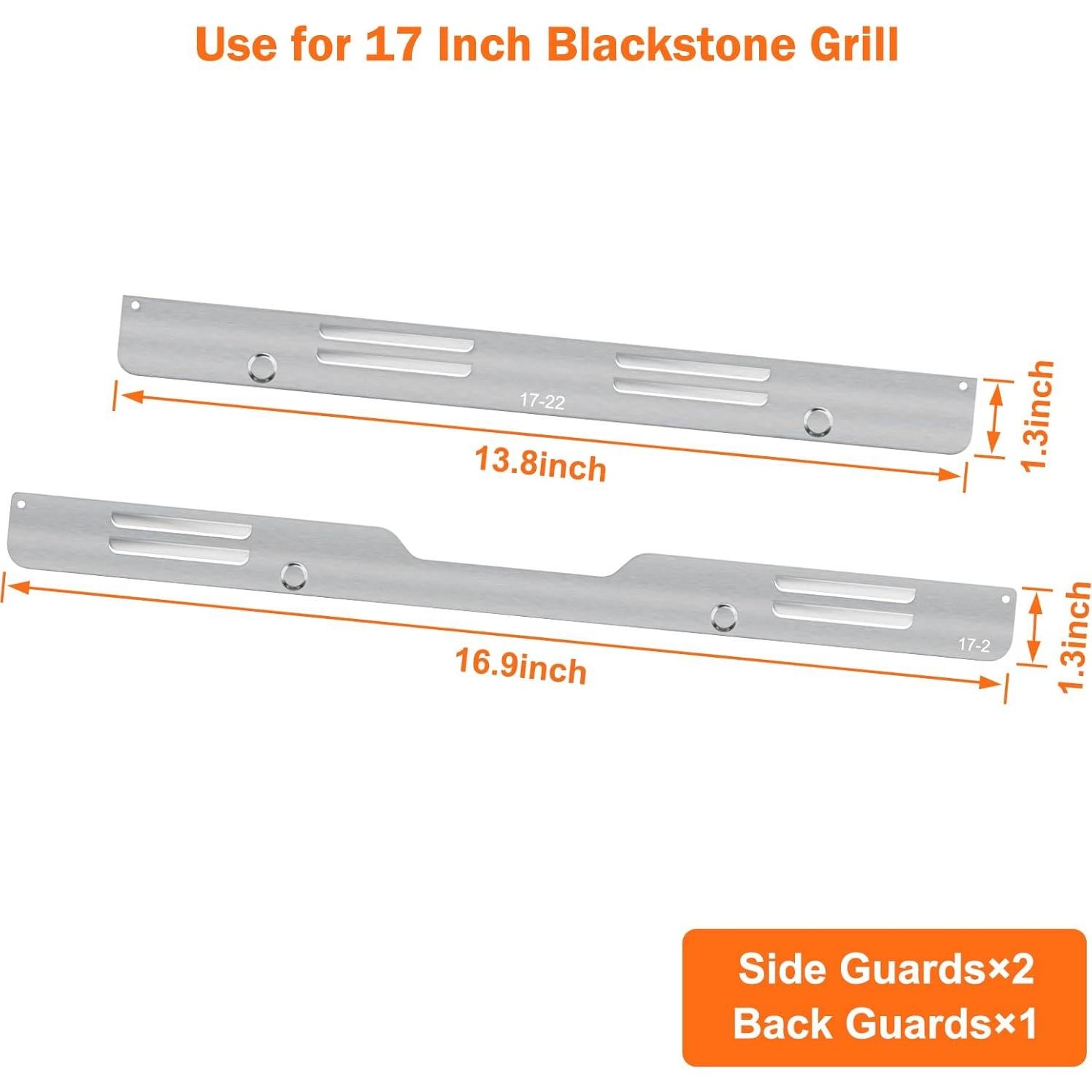 Protector de Viento Magnético Demao para Plancha 17" Acero Inoxidable