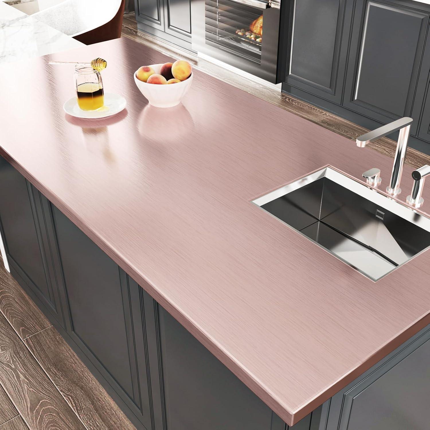 Papel Contacto Autoadhesivo WESTICK Rosa Oro 15.8x120cm