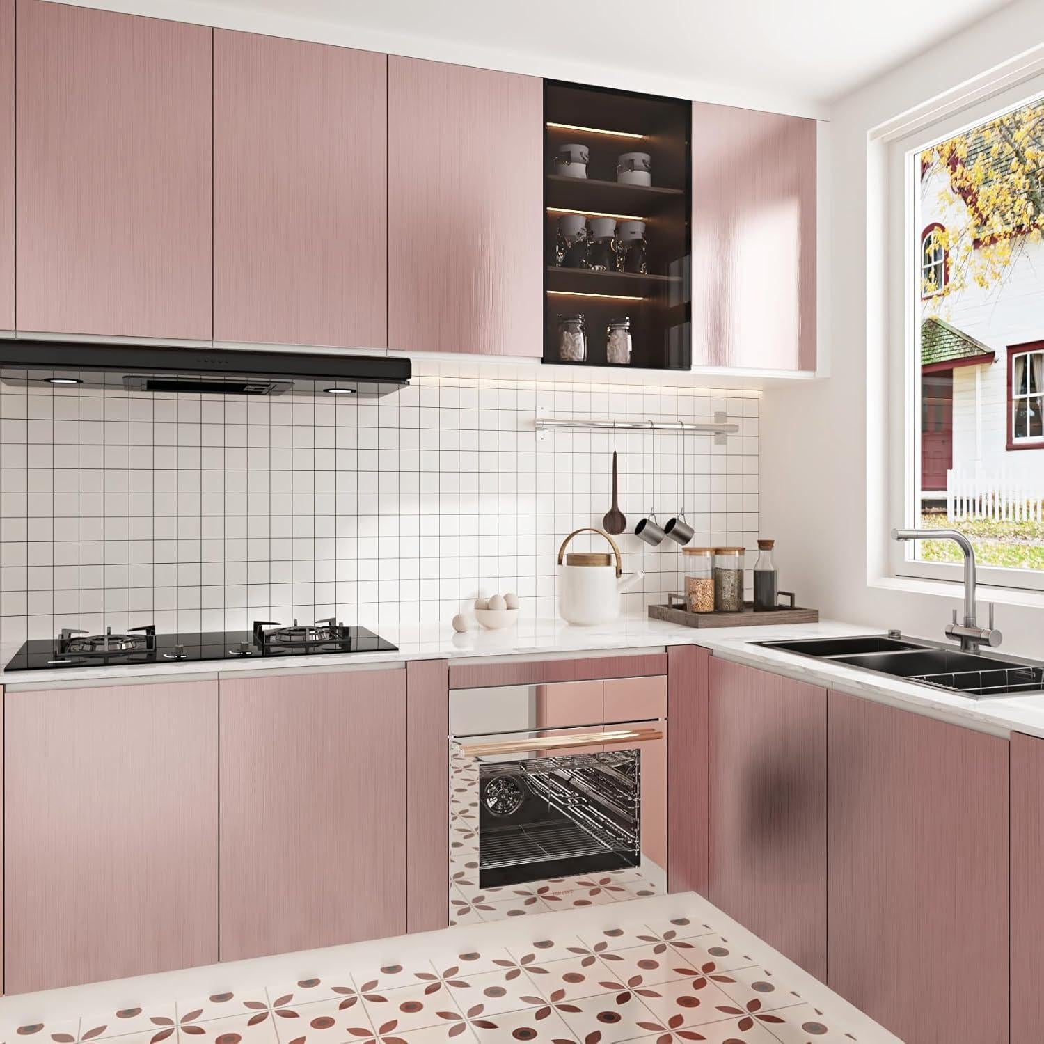 Papel Contacto Autoadhesivo WESTICK Rosa Oro 15.8x120cm