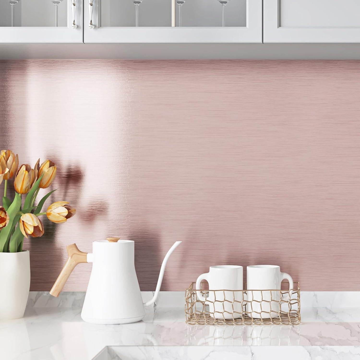 Papel Contacto Autoadhesivo WESTICK Rosa Oro 15.8x120cm