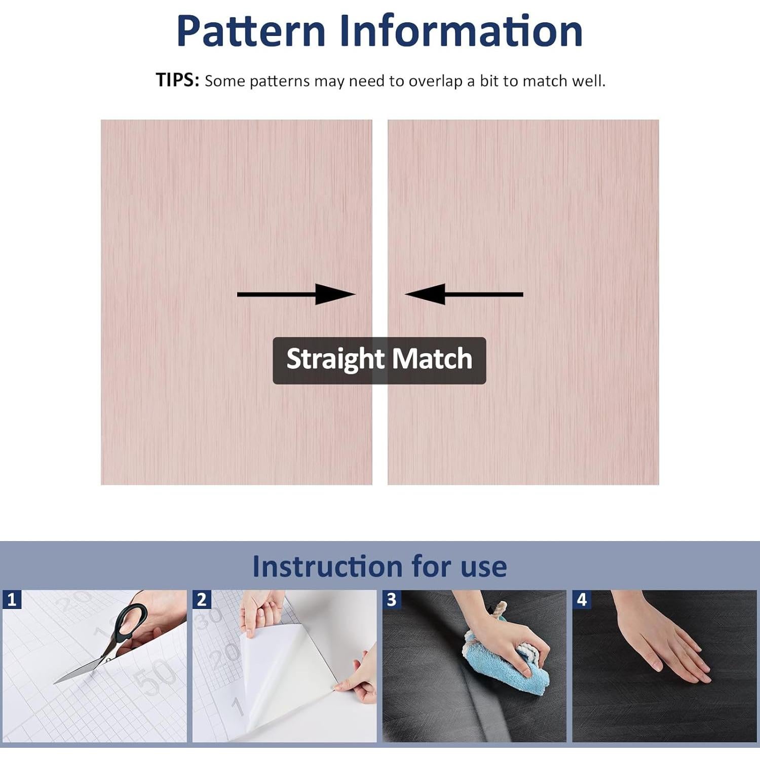 Papel Contacto Autoadhesivo WESTICK Rosa Oro 15.8x120cm