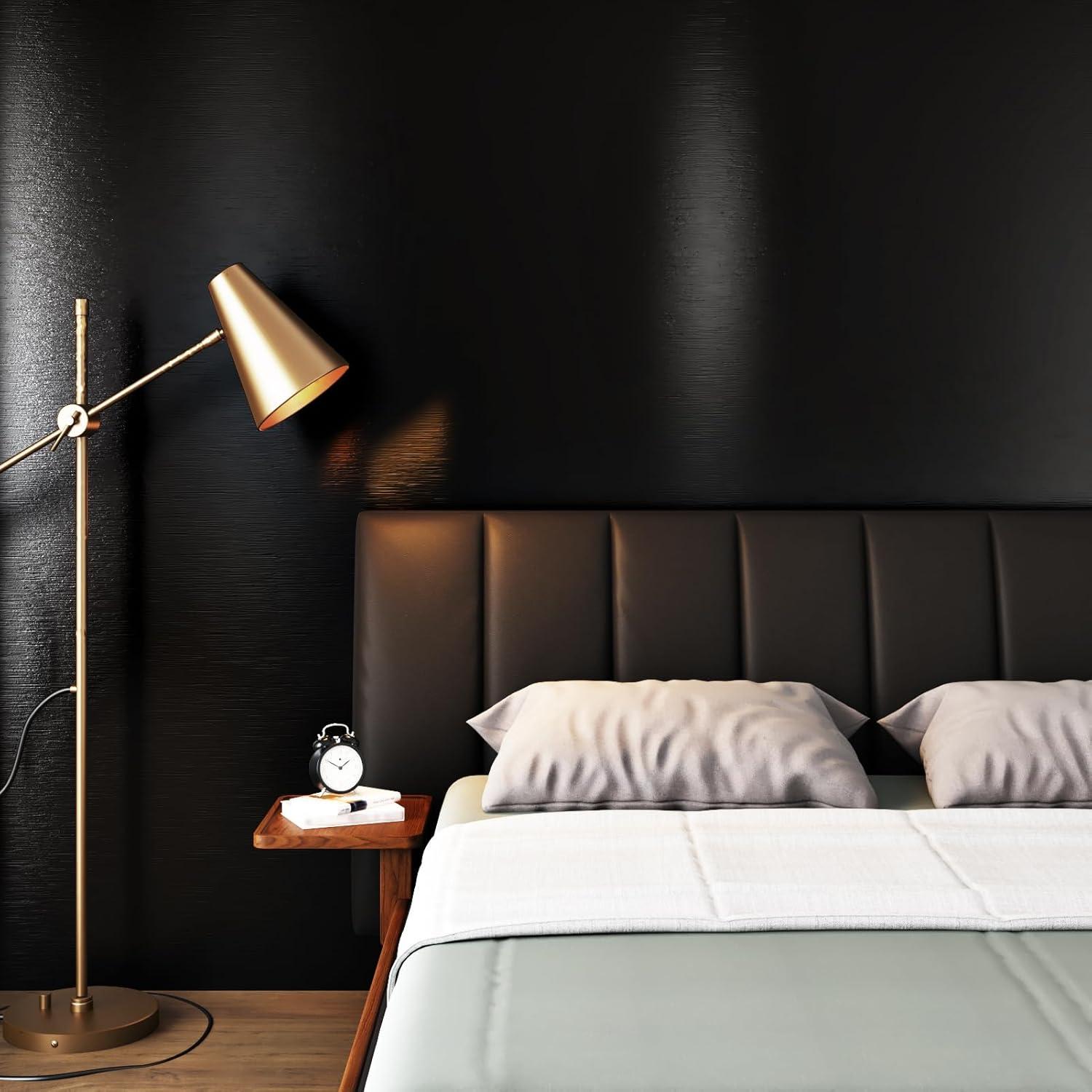 Papel Tapiz Texturizado Negro WESTICK 40 x 203 cm para Electrodomésticos