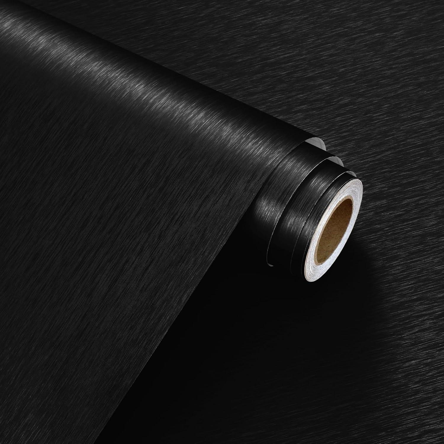 Papel Tapiz Texturizado Negro WESTICK 40 x 203 cm para Electrodomésticos