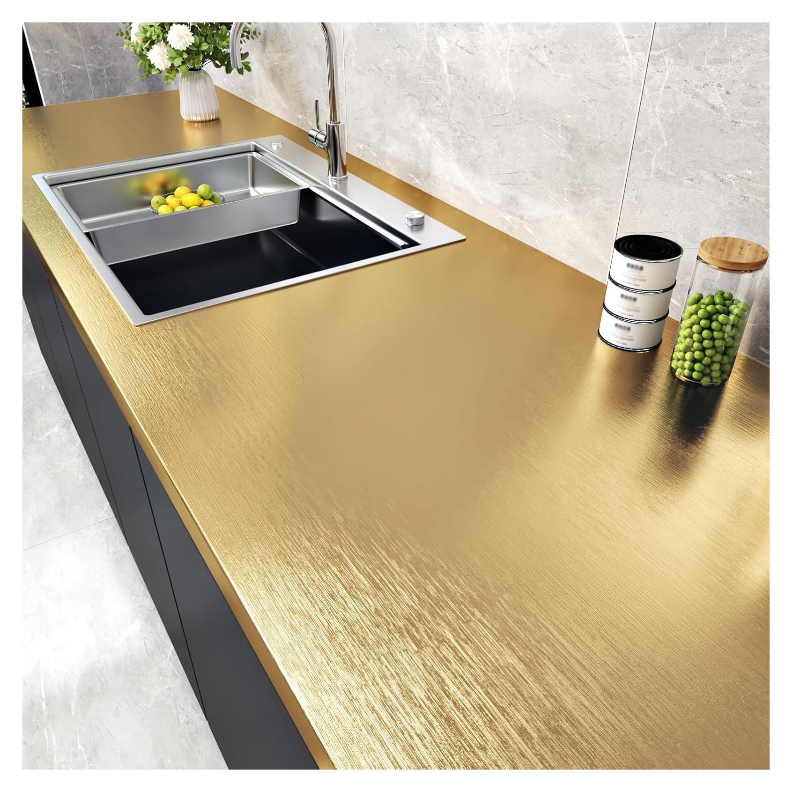 Papel Contacto Dorado WESTICK 15.8x394cm Resistente al Agua