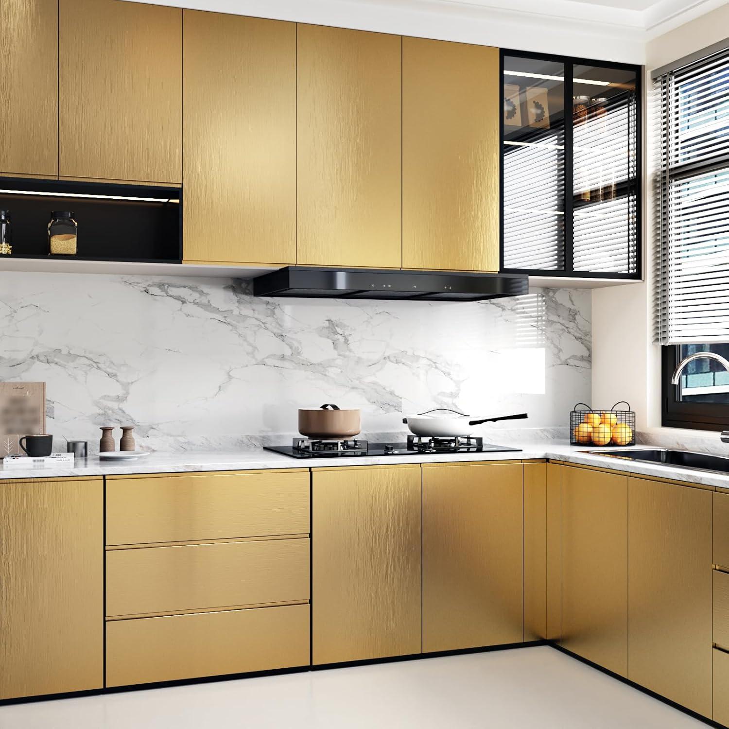 Papel Contacto Dorado WESTICK 15.8x394cm Resistente al Agua