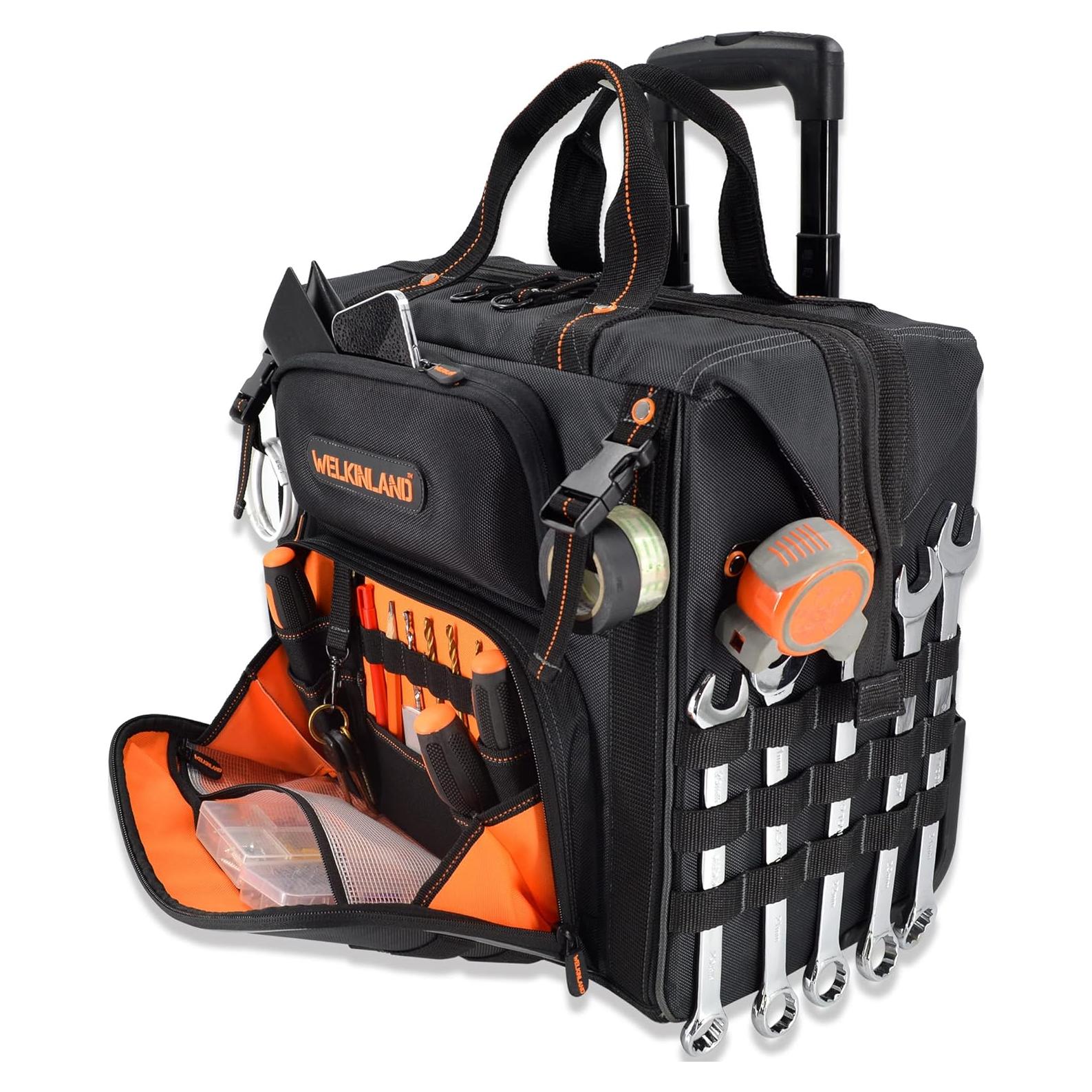 Bolsa de Herramientas Rodante WELKINLAND 46 Bolsillos 26"
