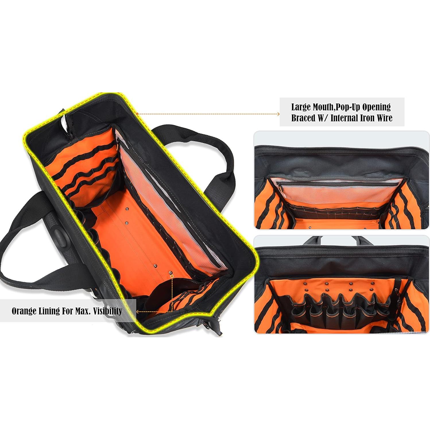 Bolsa de Herramientas Rodante WELKINLAND 46 Bolsillos 26"