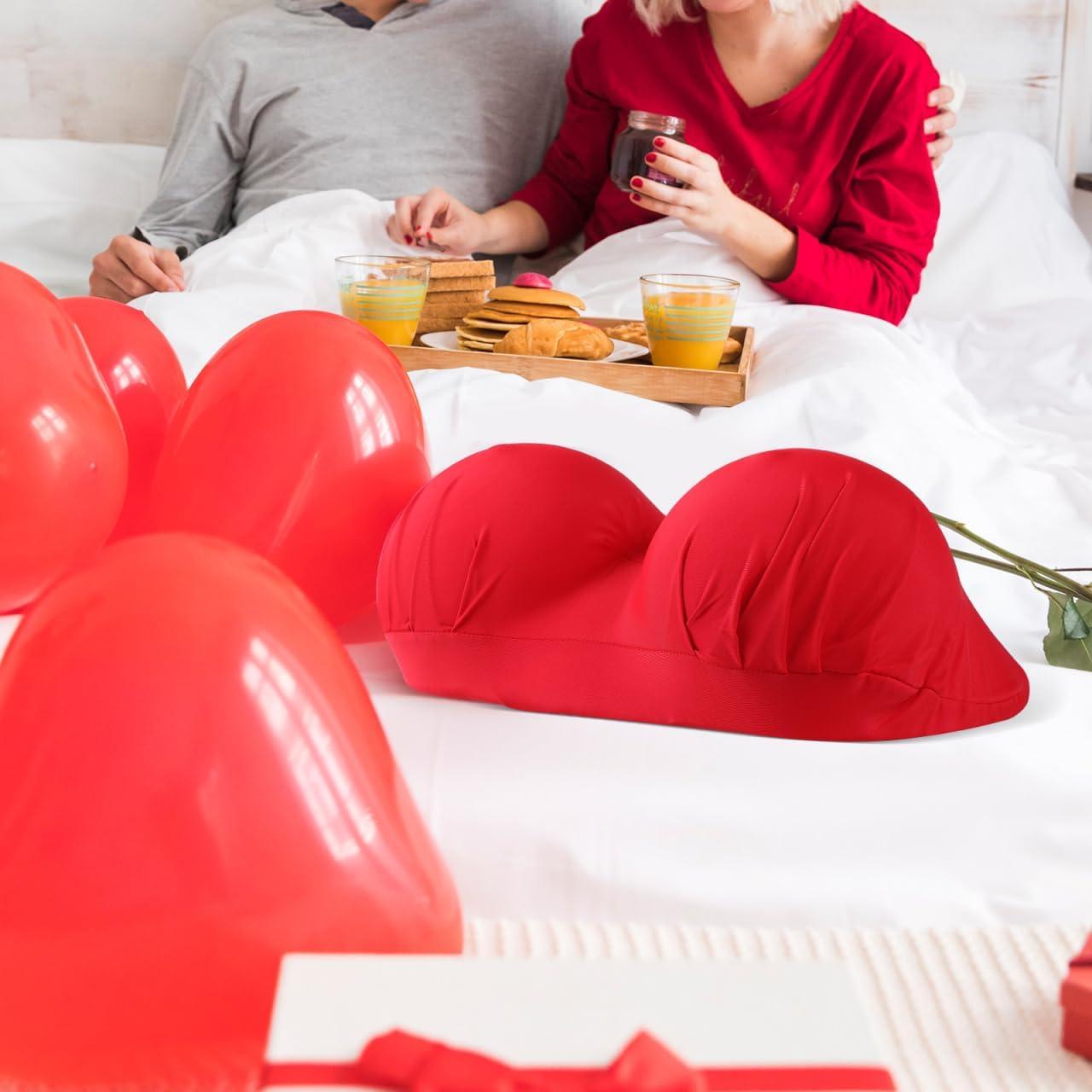 Cojín de Pechos FOMIYES 3D Viscoelástico Rojo 35x26x17 cm