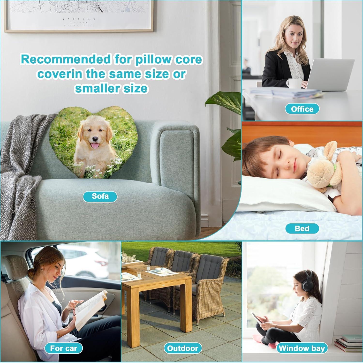 Cojín Personalizado WiHoo Corazón 40x40 cm Doble Cara