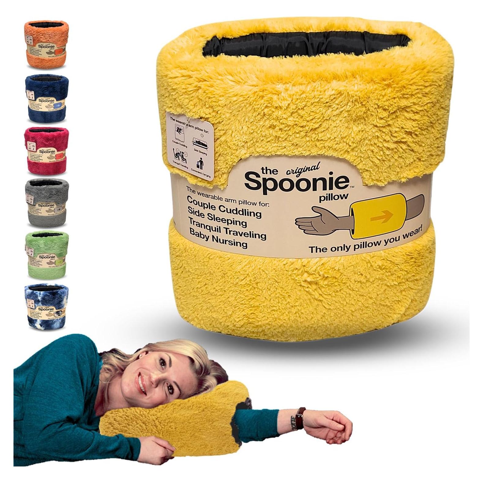 Almohada Spoonie con agujero para brazo - Suave y portátil