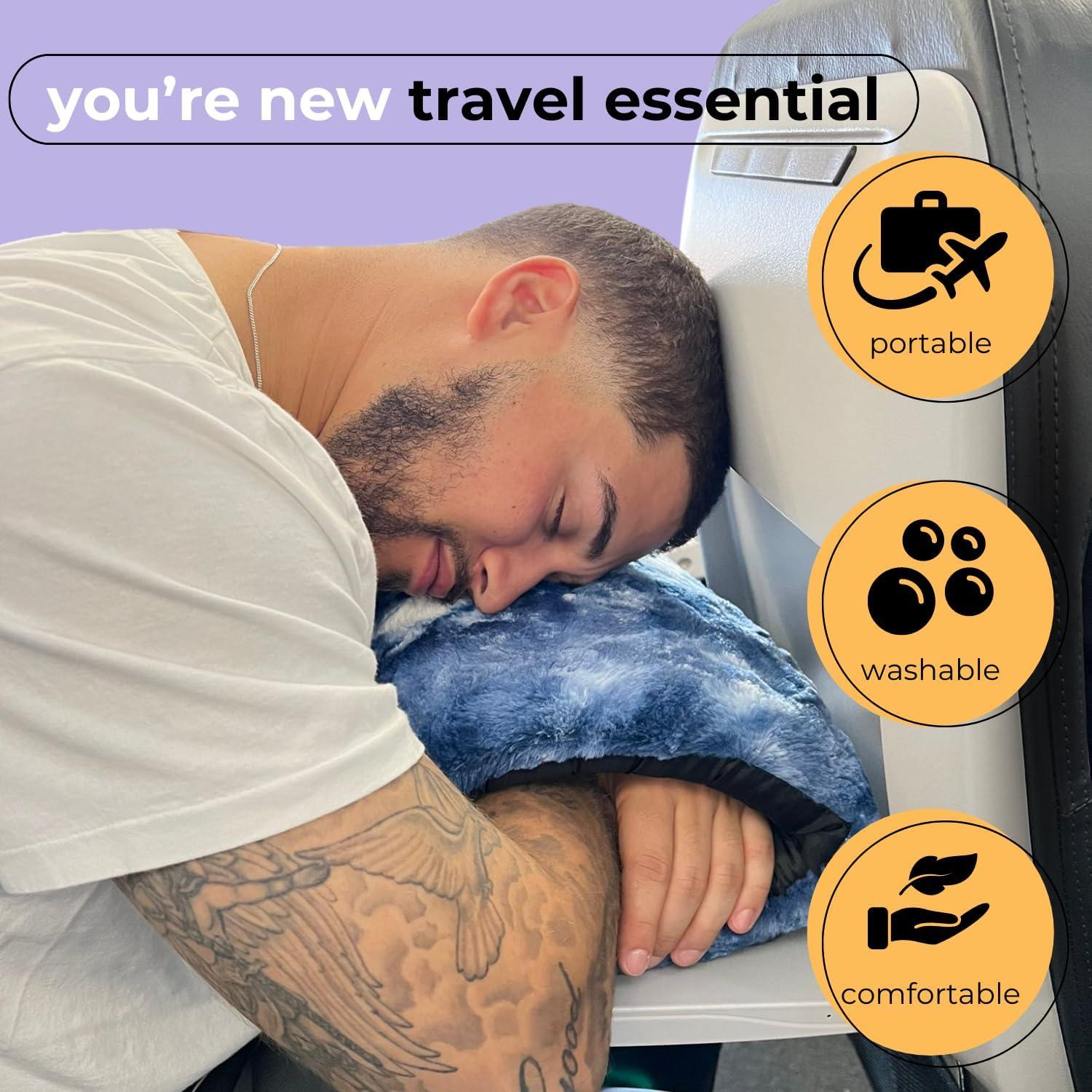 Almohada Spoonie con agujero para brazo - Suave y portátil