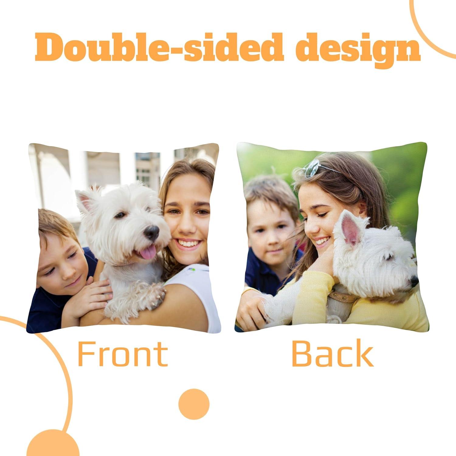 Cojín Personalizado Kbvihzg 30.48cm x 30.48cm Doble Cara