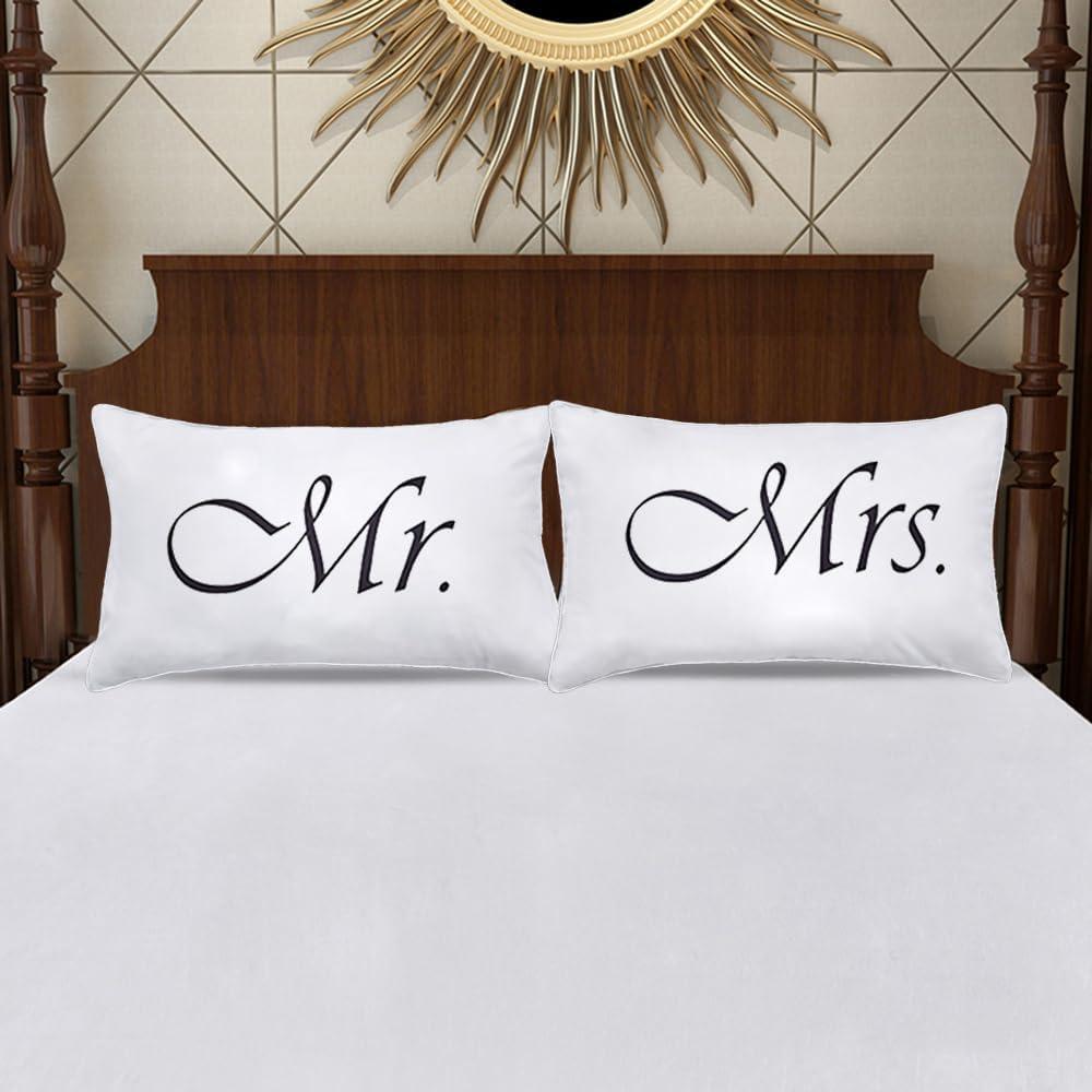 Fundas de Almohada Sr. y Sra. DasyFly 78x48cm Algodón