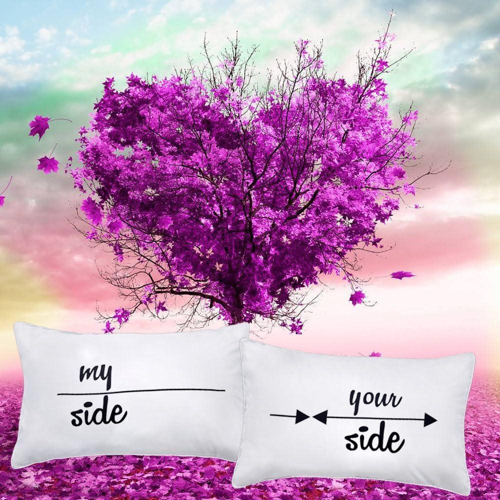 Fundas de Almohada para Parejas DasyFly 74x48cm Mi Lado Tu Lado