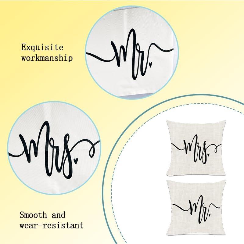 Juego de Fundas de Almohada Decorativas Tofwaol 18x18 cm Algodón