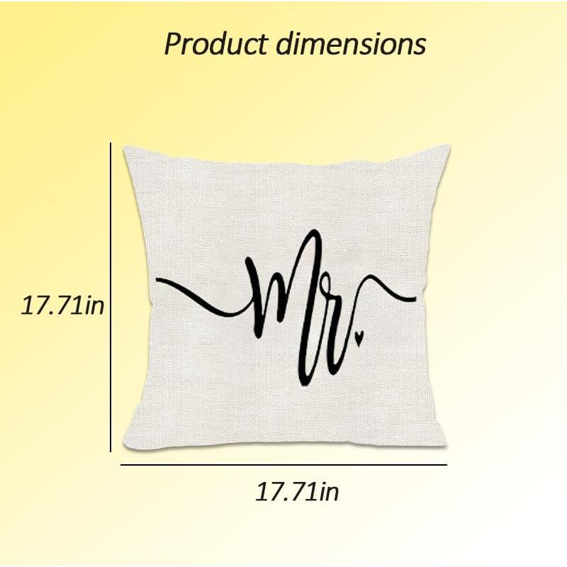 Juego de Fundas de Almohada Decorativas Tofwaol 18x18 cm Algodón