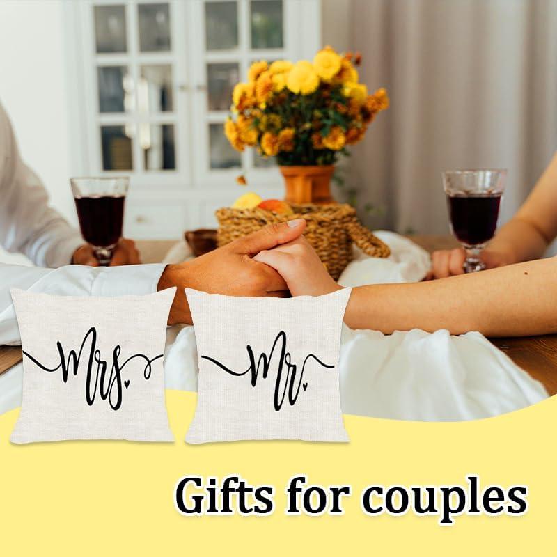 Juego de Fundas de Almohada Decorativas Tofwaol 18x18 cm Algodón