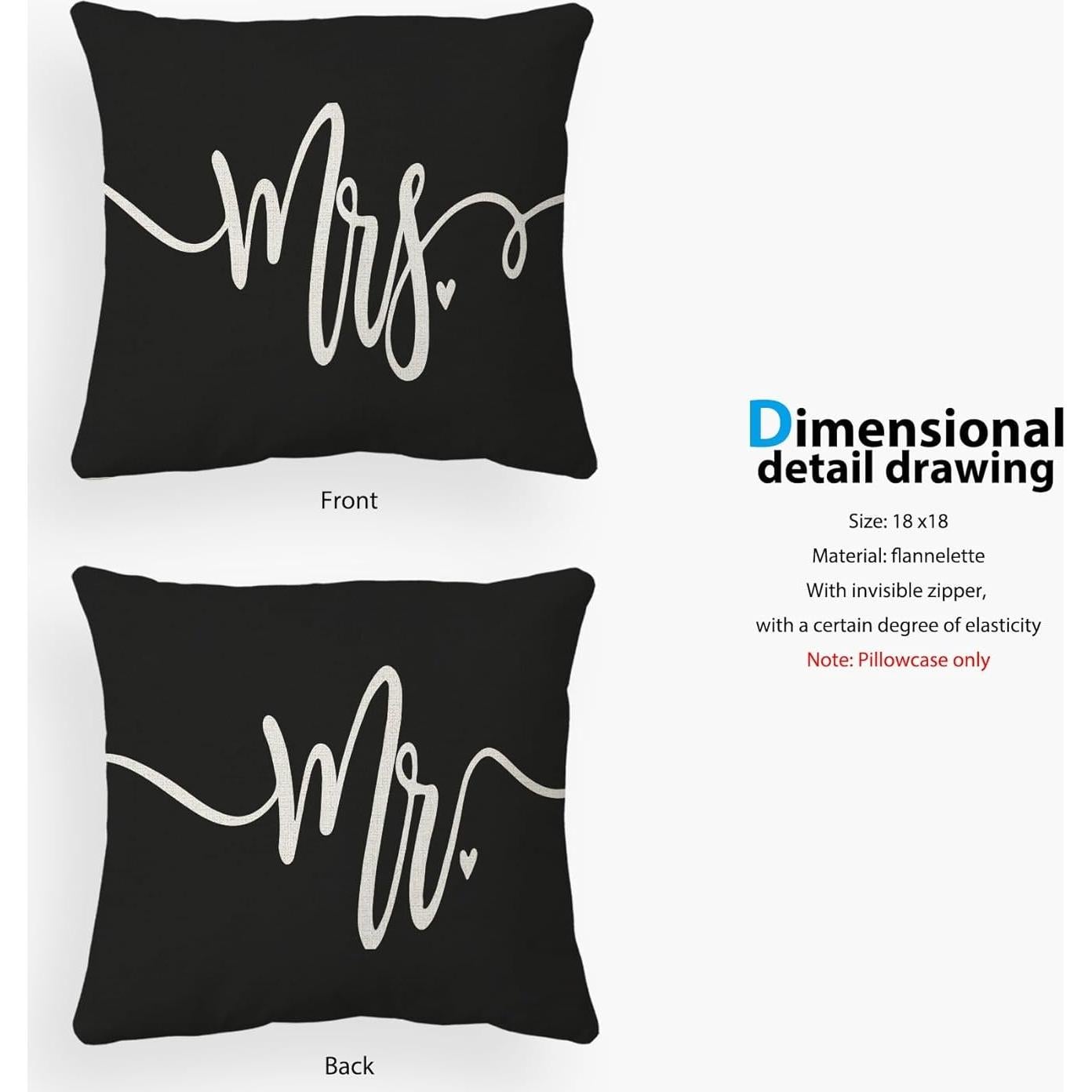 Funda de Cojín Decorativa POPOU Juego de 2 45.72x45.72cm