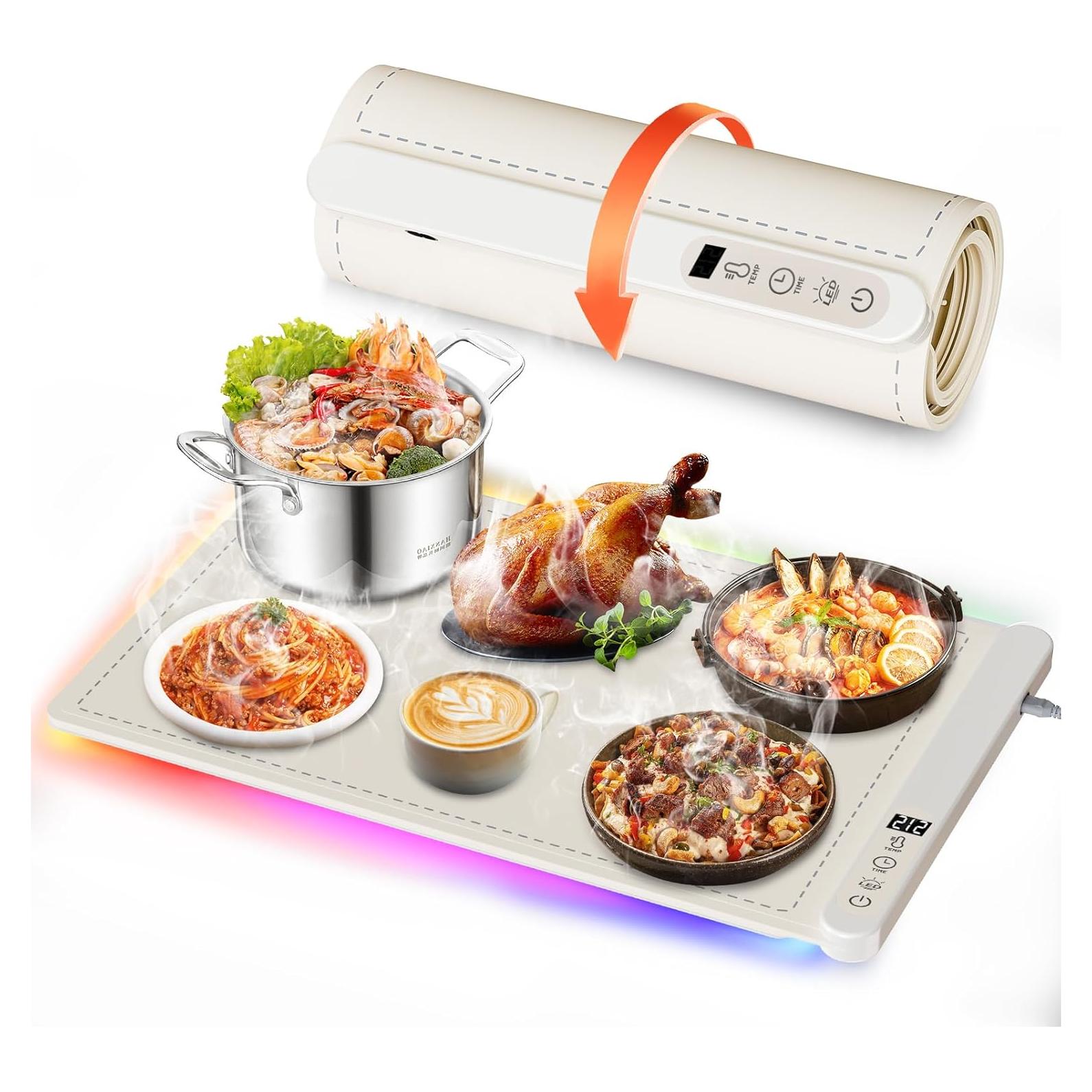 Alfombrilla Calentadora de Comida Vertdens 60x37cm 500W 6 Niveles