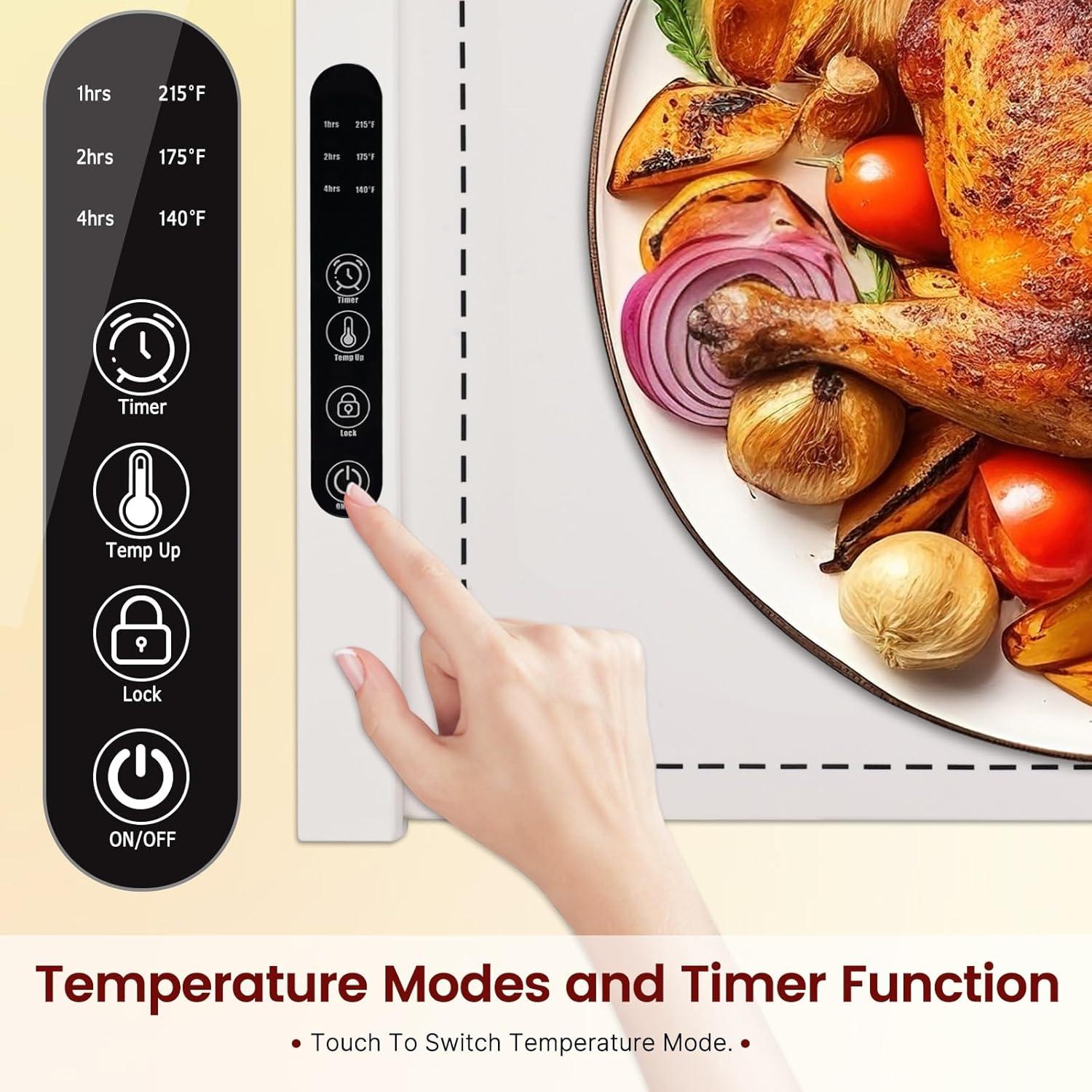 Bandeja Calentadora Eléctrica MEIIS NCD-002 60.8cm Plegable