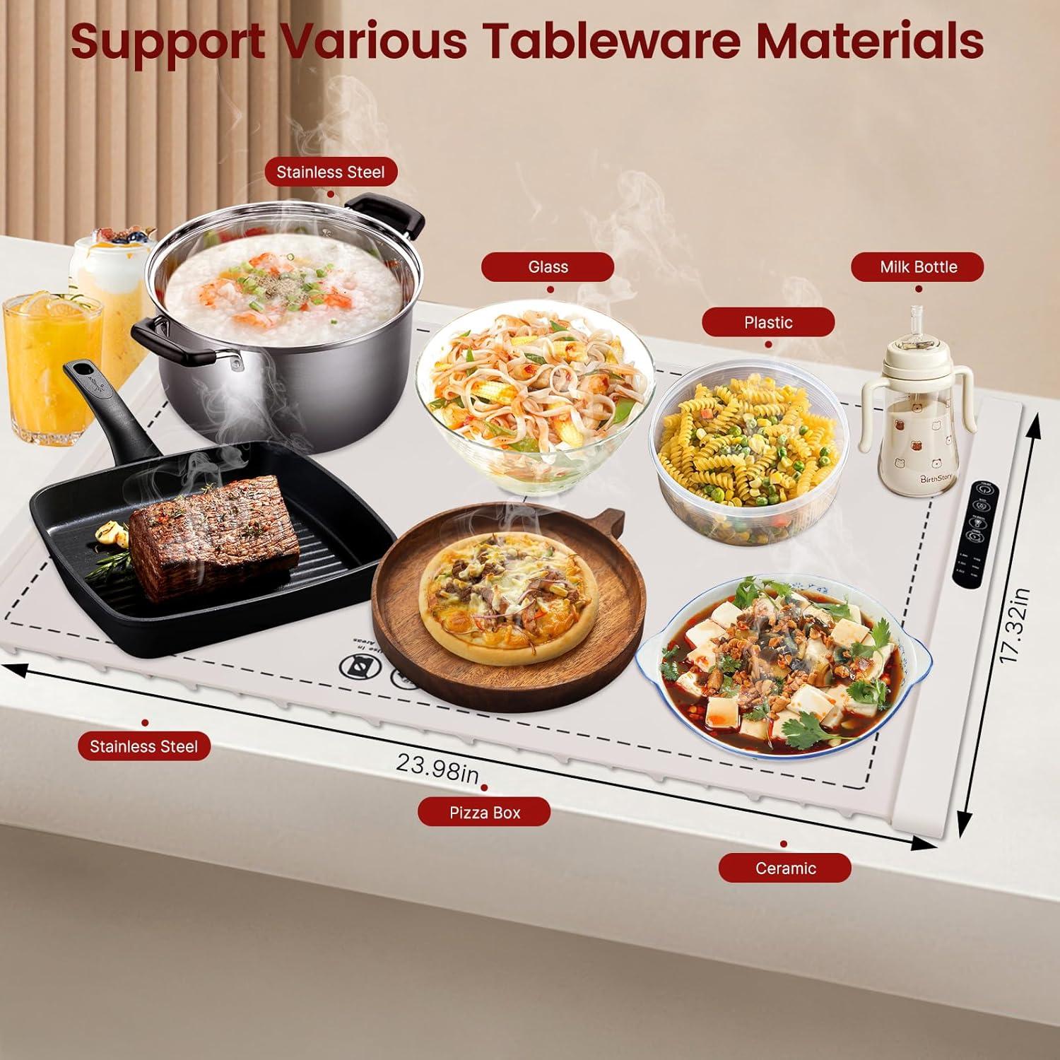 Bandeja Calentadora Eléctrica MEIIS NCD-002 60.8cm Plegable