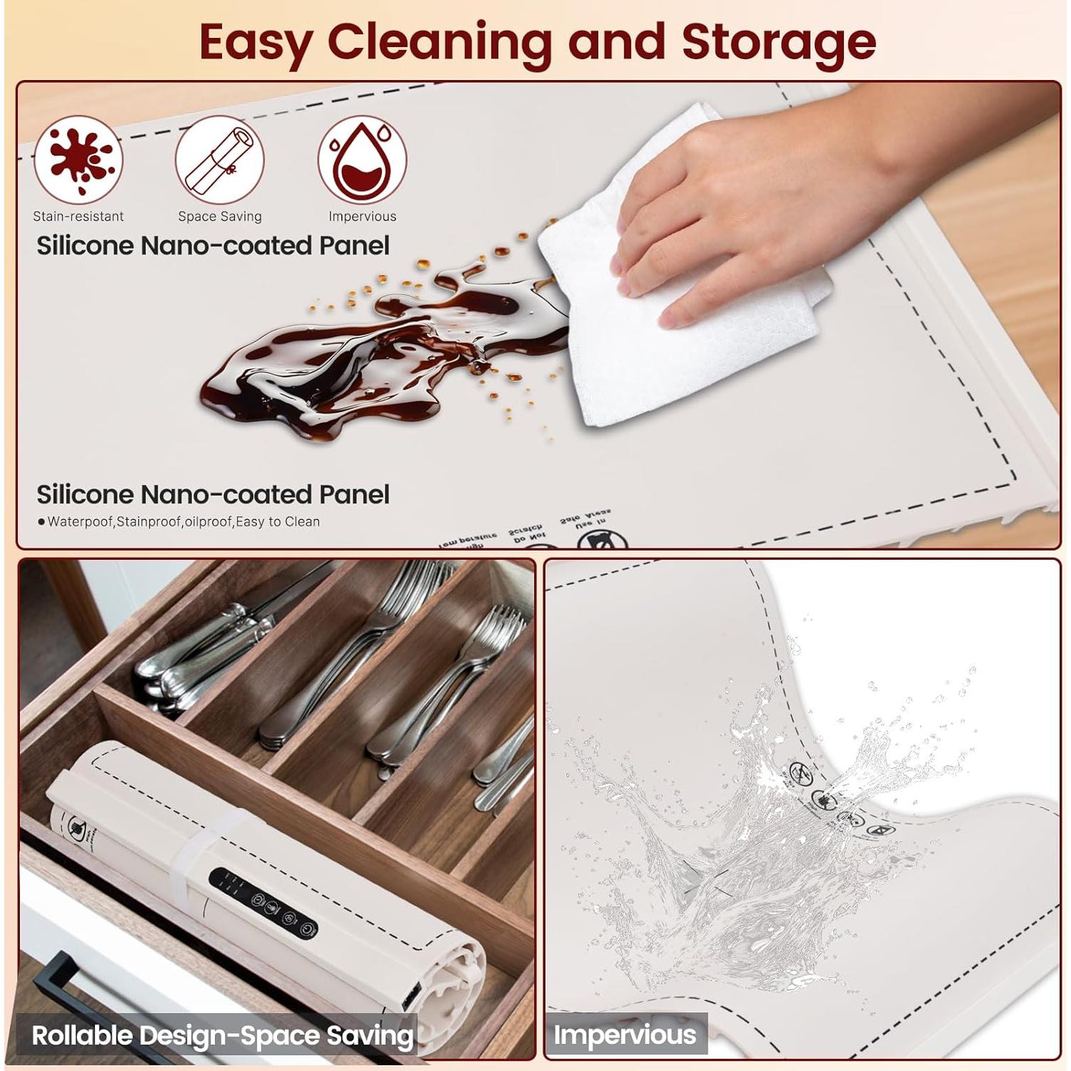 Bandeja Calentadora Eléctrica MEIIS NCD-002 60.8cm Plegable